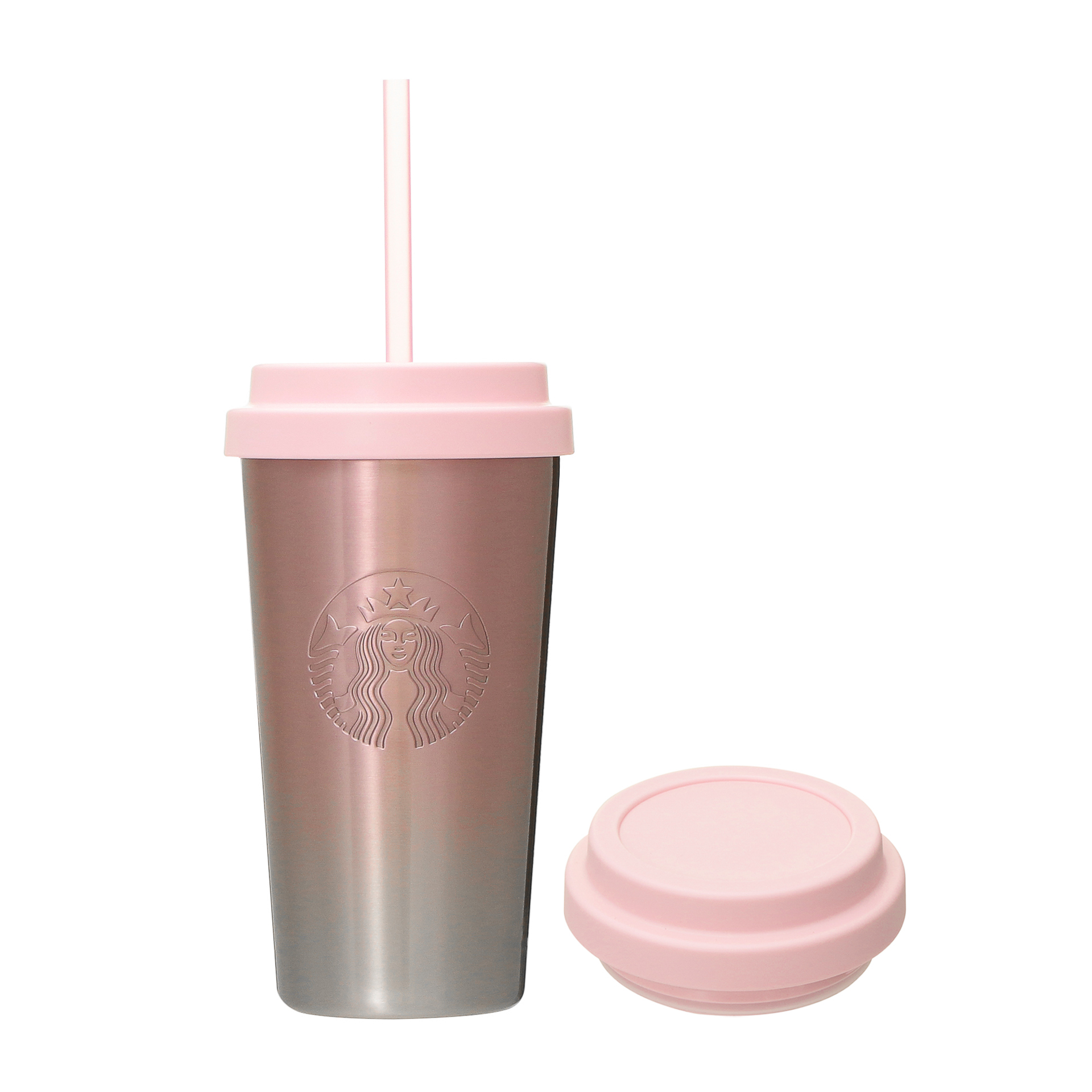 「替えリッド付きステンレスタンブラーピンク グラデーション473ml」（5000円）