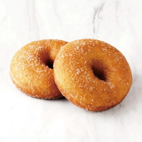 「お店で揚げたシュガードーナツ」（130円）