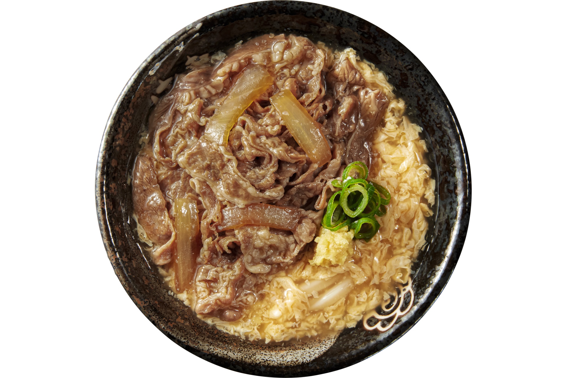 ＜裏市の屋台風＞牛肉玉子あんかけうどん（温/小）