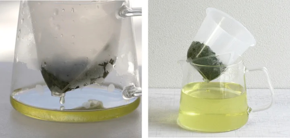 抽出したお茶を最後まで注ぎ切りやすい構造