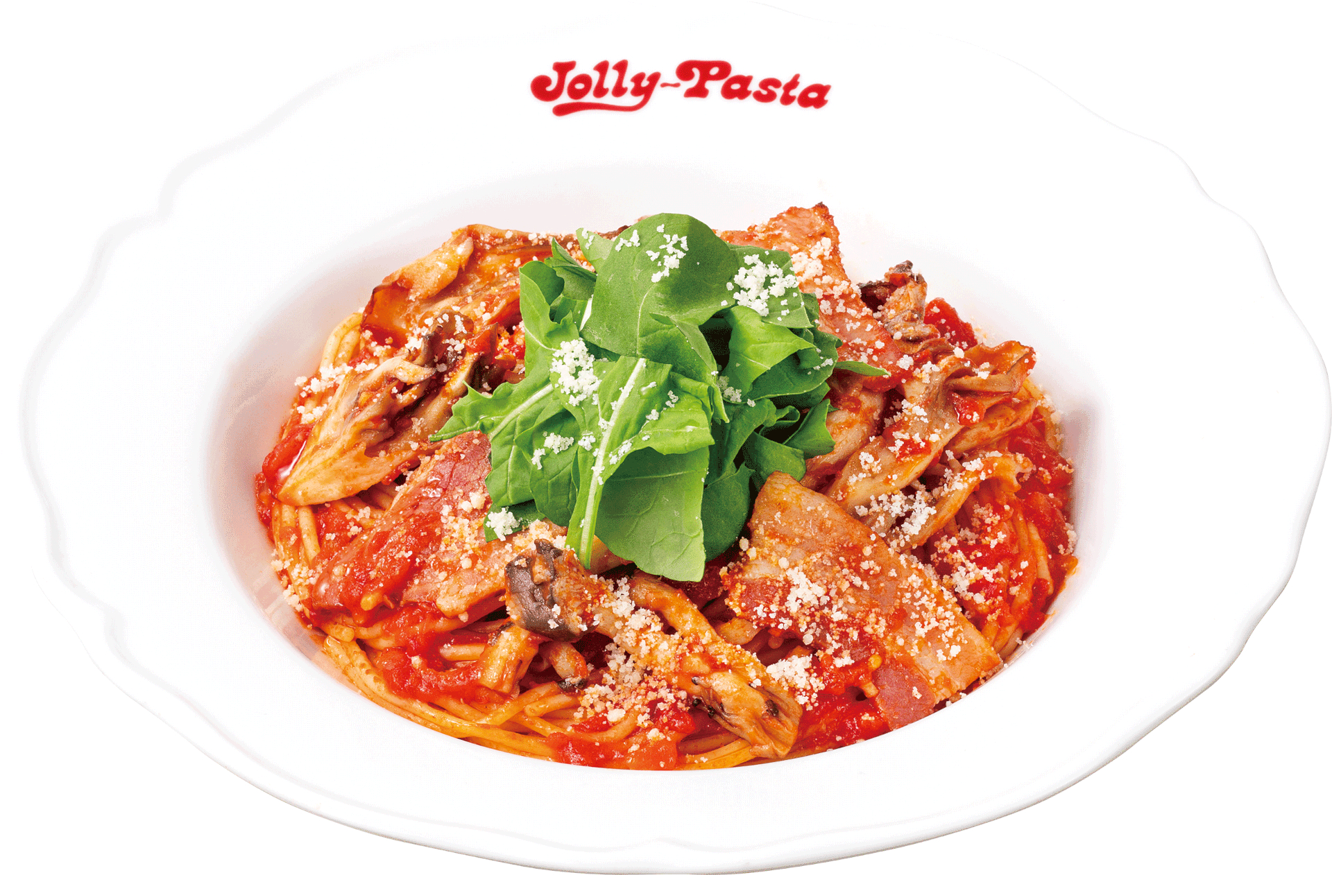 燻製ベーコンときのこのボスカイオーラ