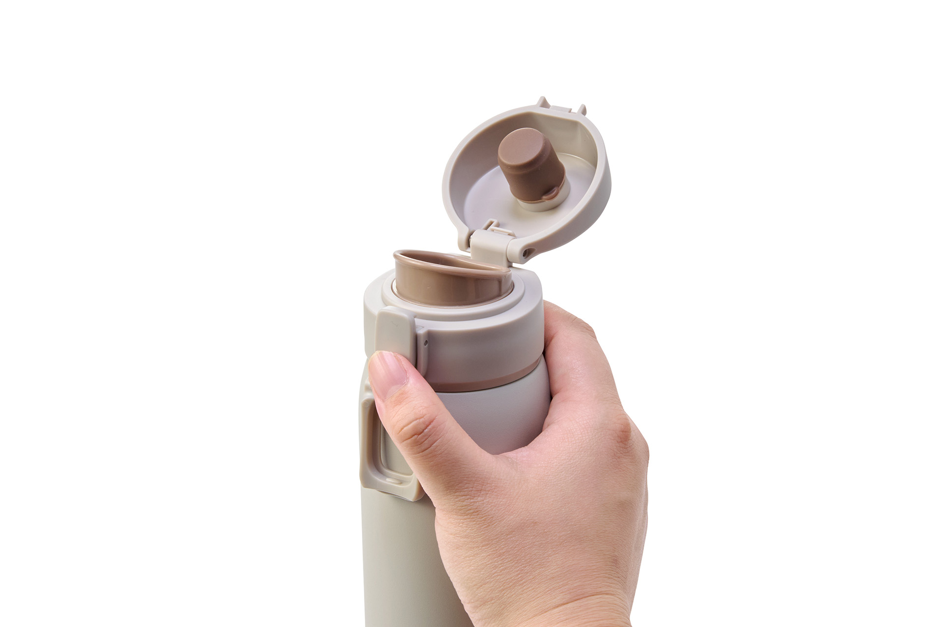 片手で簡単に開閉できるワンタッチ設計