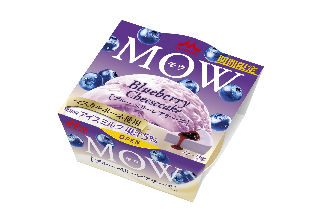 森永乳業「MOW ブルーベリーレアチーズ」