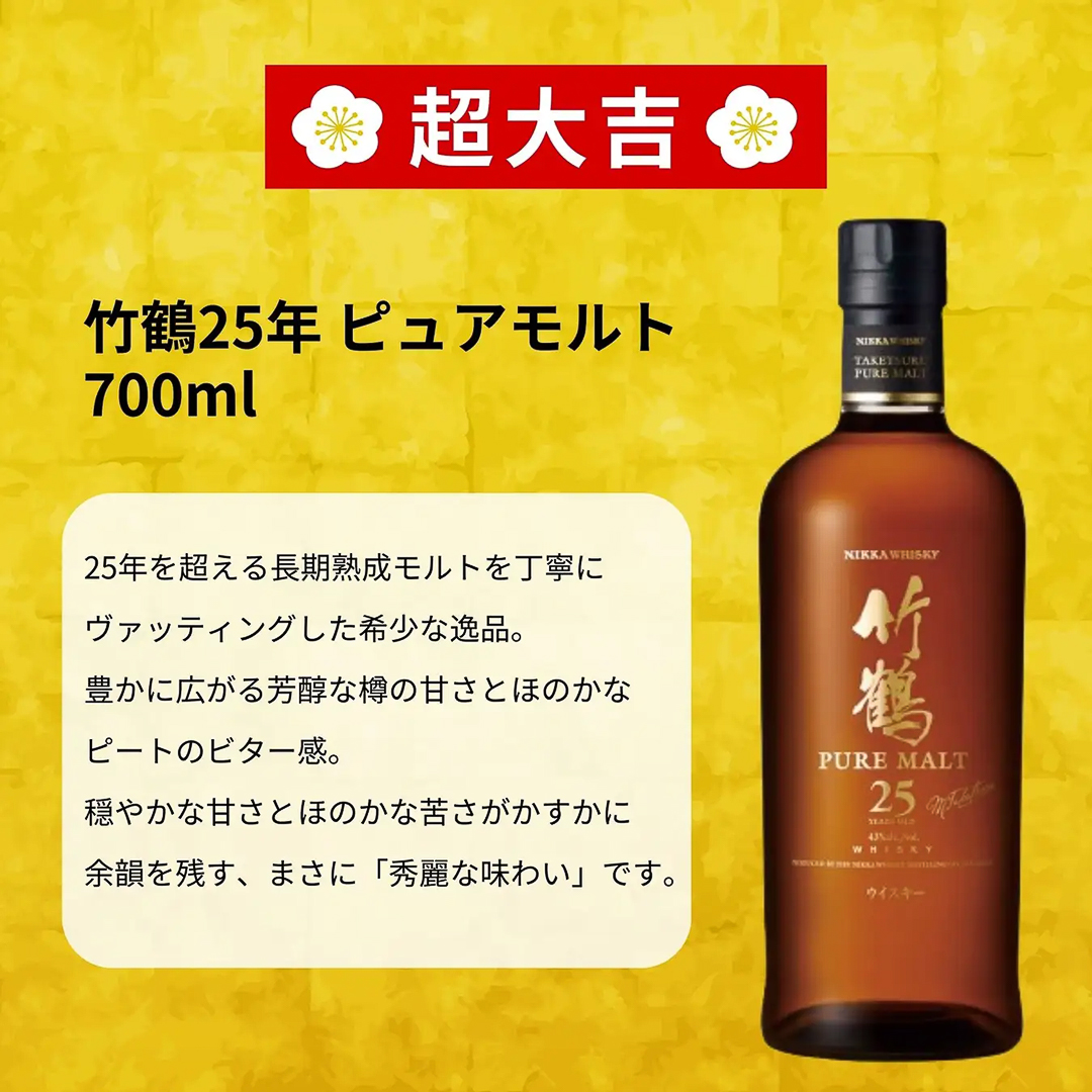タチバナE酒販「春の黄金みくじ」のラインアップ