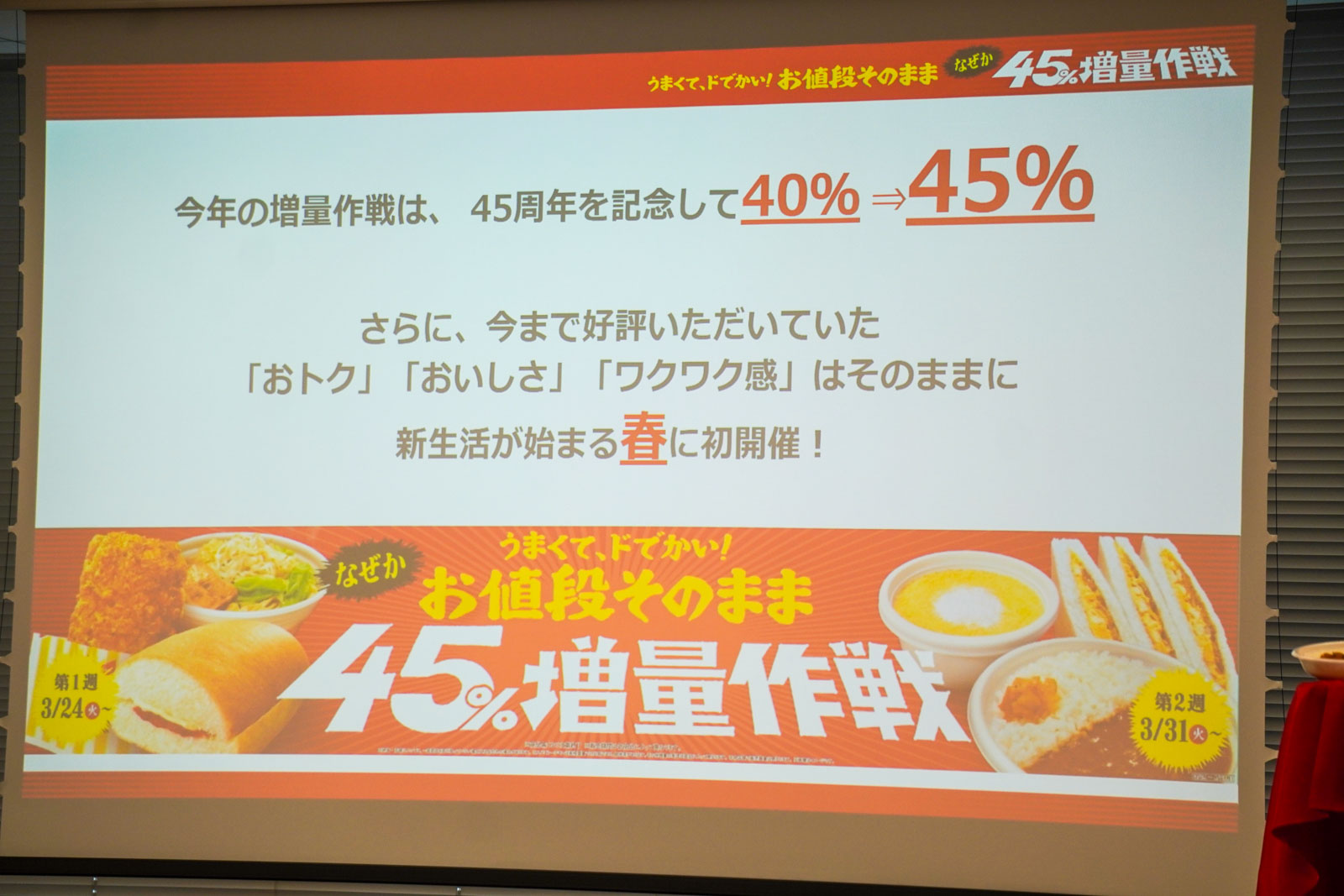 2026年の増量作戦は45％に