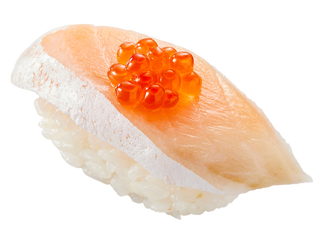 「とろサーモン いくらのせ」（一貫110円～）