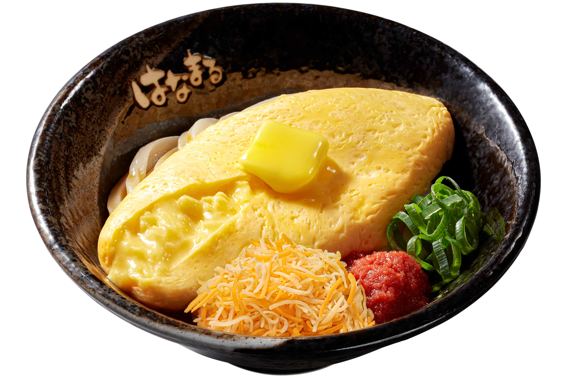 はなまるうどん「ふわとろオムレツ＆明太バターしょうゆ」