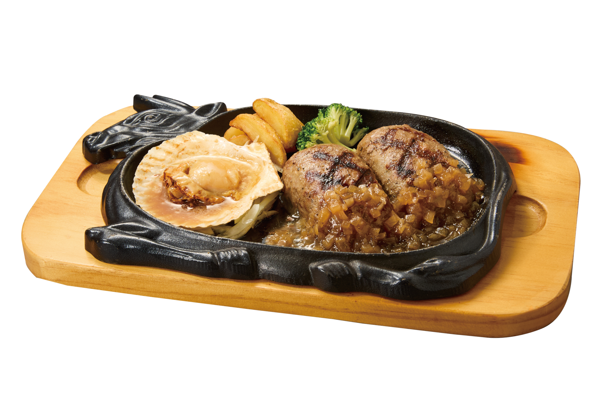 「大俵ハンバーグ＆ホタテグリル（200g）」
