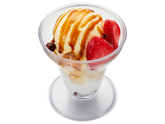 「日本橋榮太樓 監修 クリームあんみつ仕立ての和パフェ」（540円～）