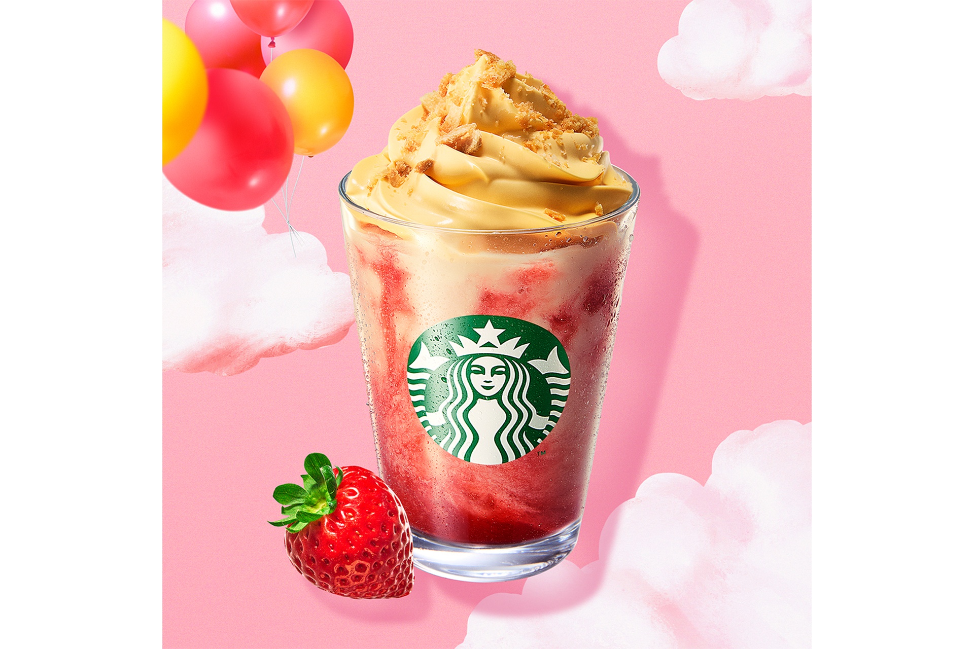 ストロベリー シュークリーム フラペチーノ