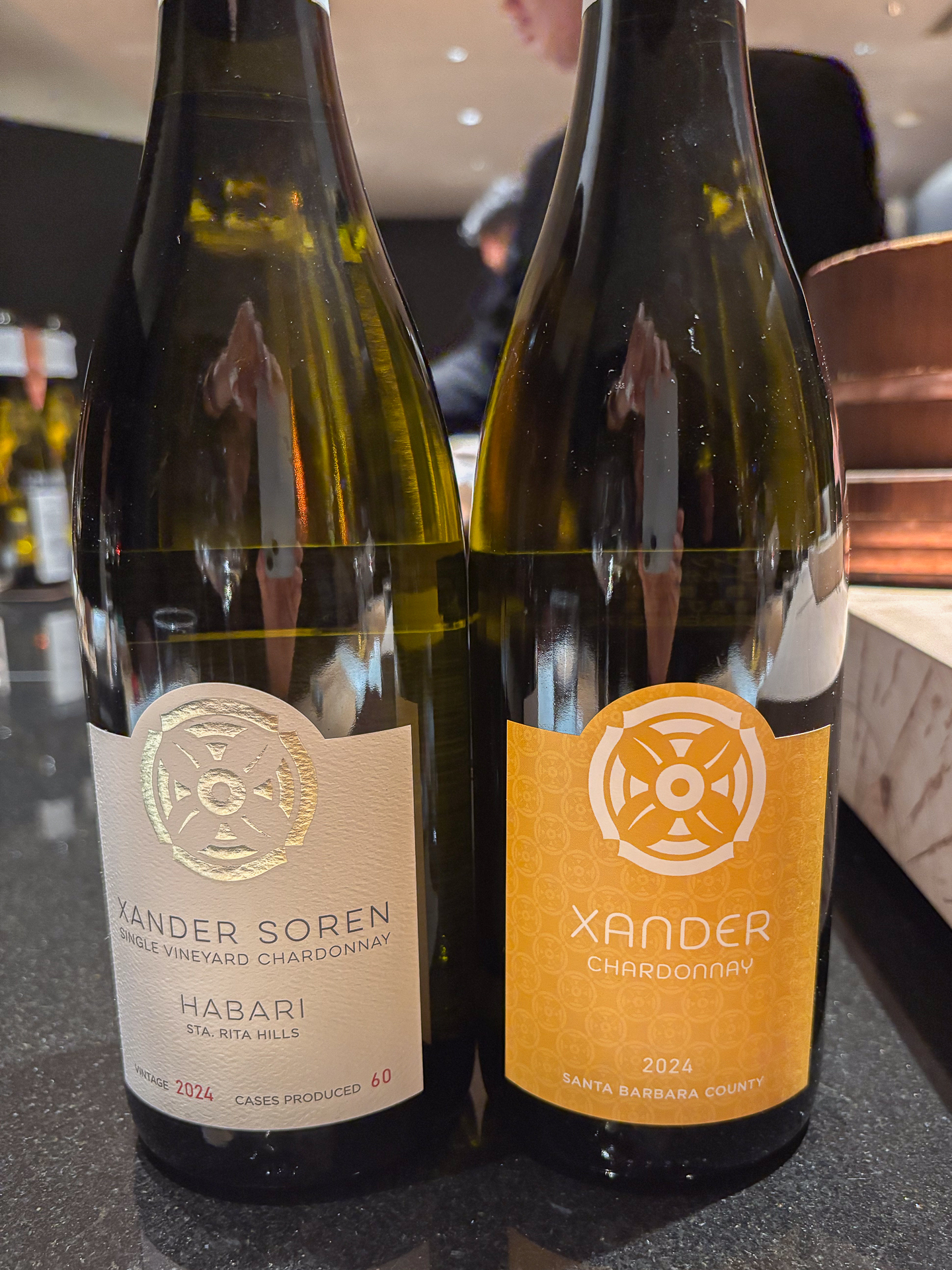 2024 ザンダー シャルドネ サンタ・バーバラ・カウンティ セントラルコーストと2024 HABARI（葉張）シャルドネ サンタ・リタ・ヒルズ セントラルコースト