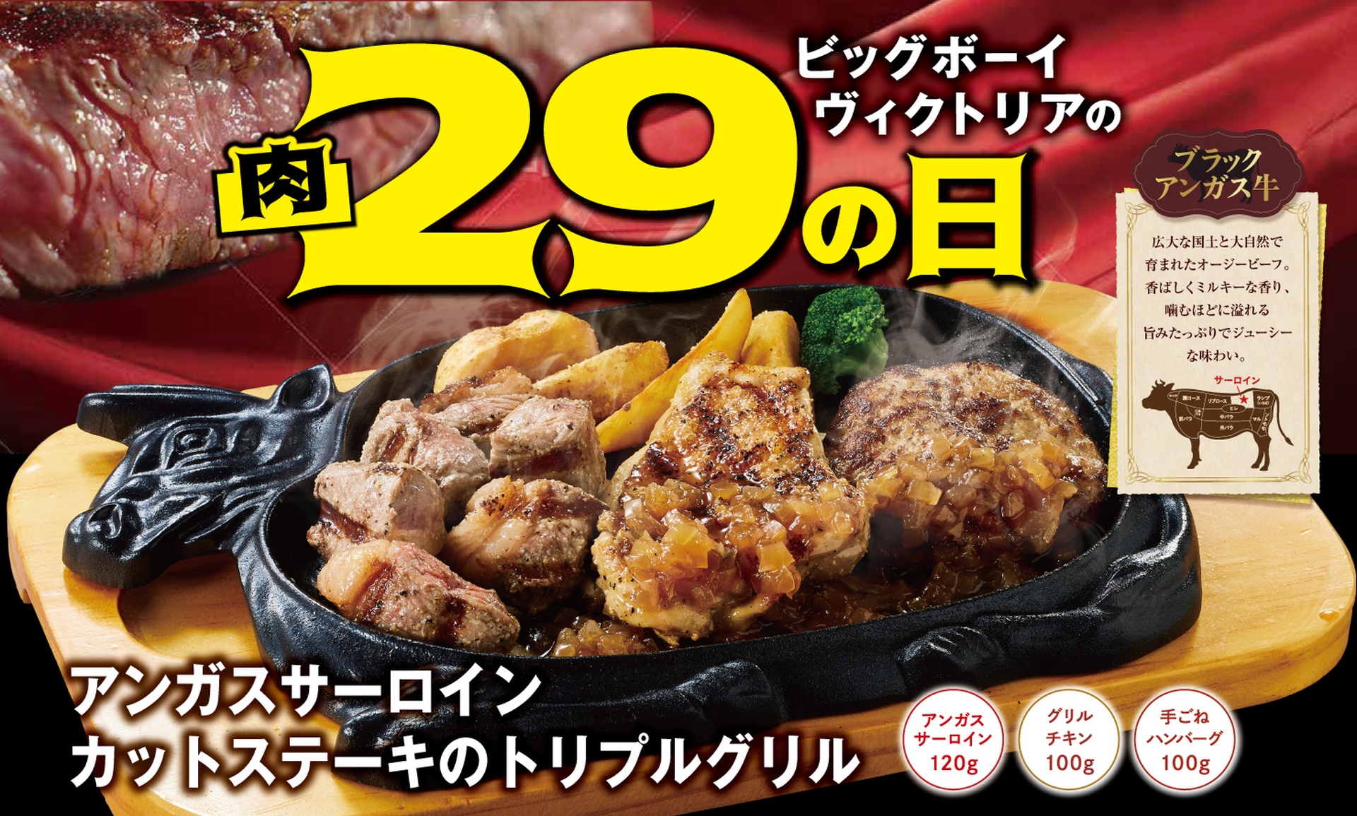 ビッグボーイとヴィクトリアステーションの「3月の29（肉）の日」