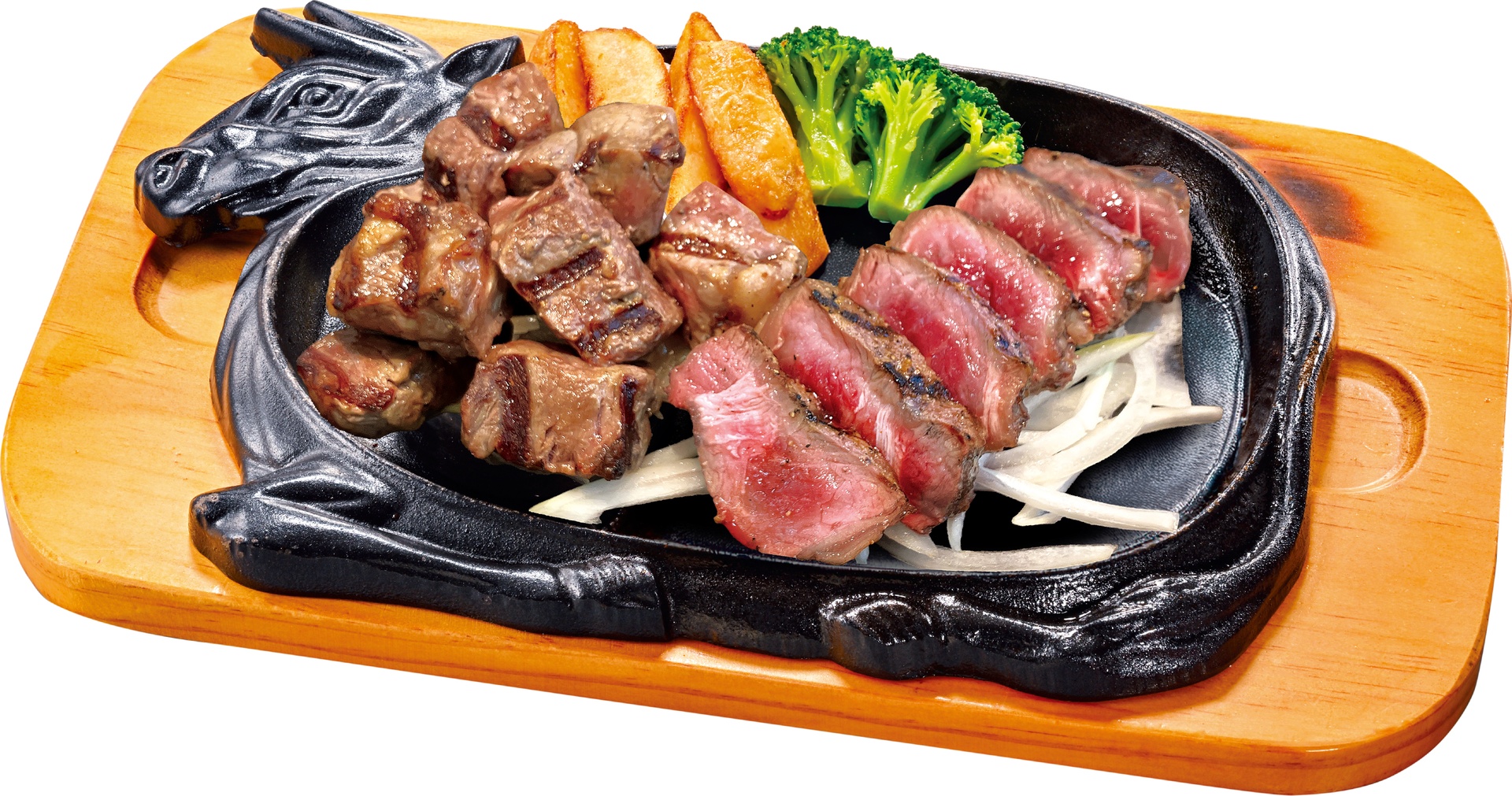 アンガスサーロインカットステーキ（200g）＆みすじステーキ（150g）