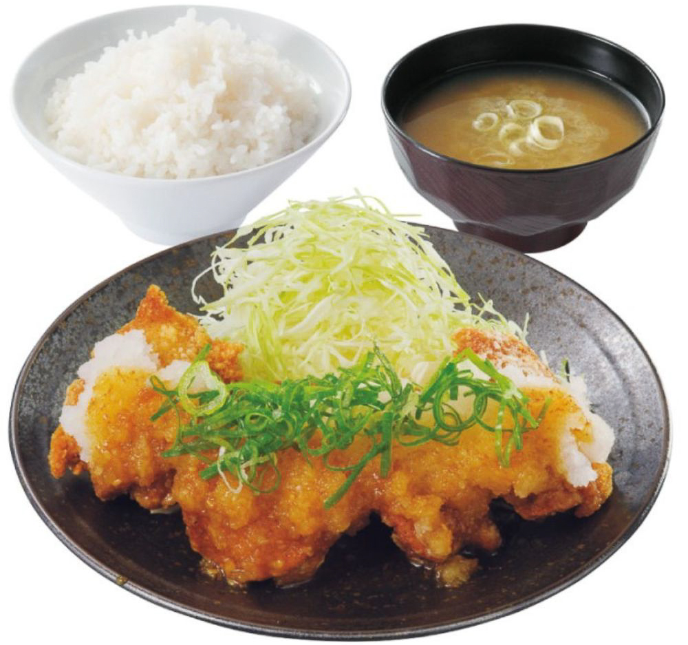 「ねぎおろしからあげ定食」（通常価格1023円→858円/弁当 842円）