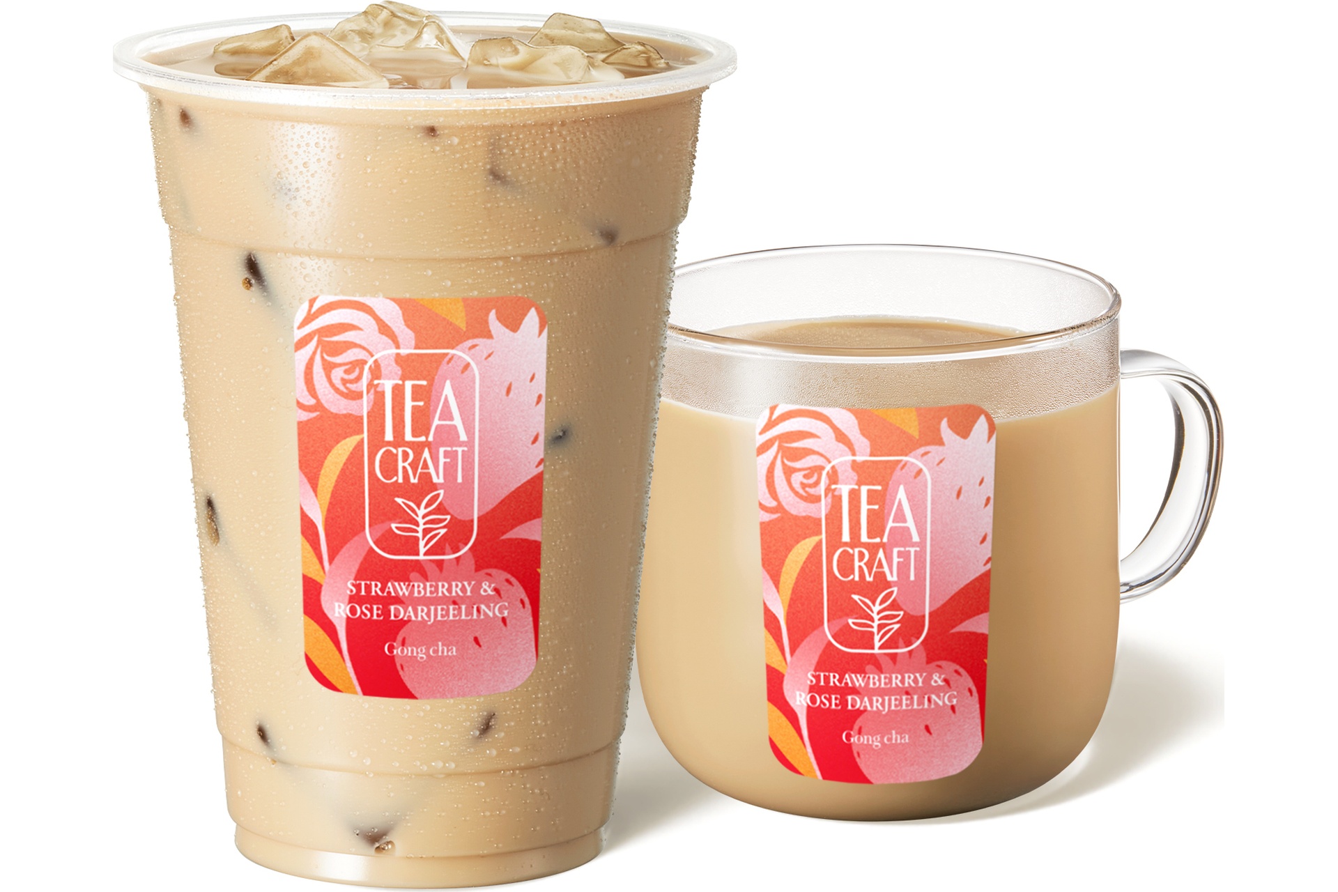ストロベリー＆ローズ ダージリン ミルクティー（ICED/HOT）