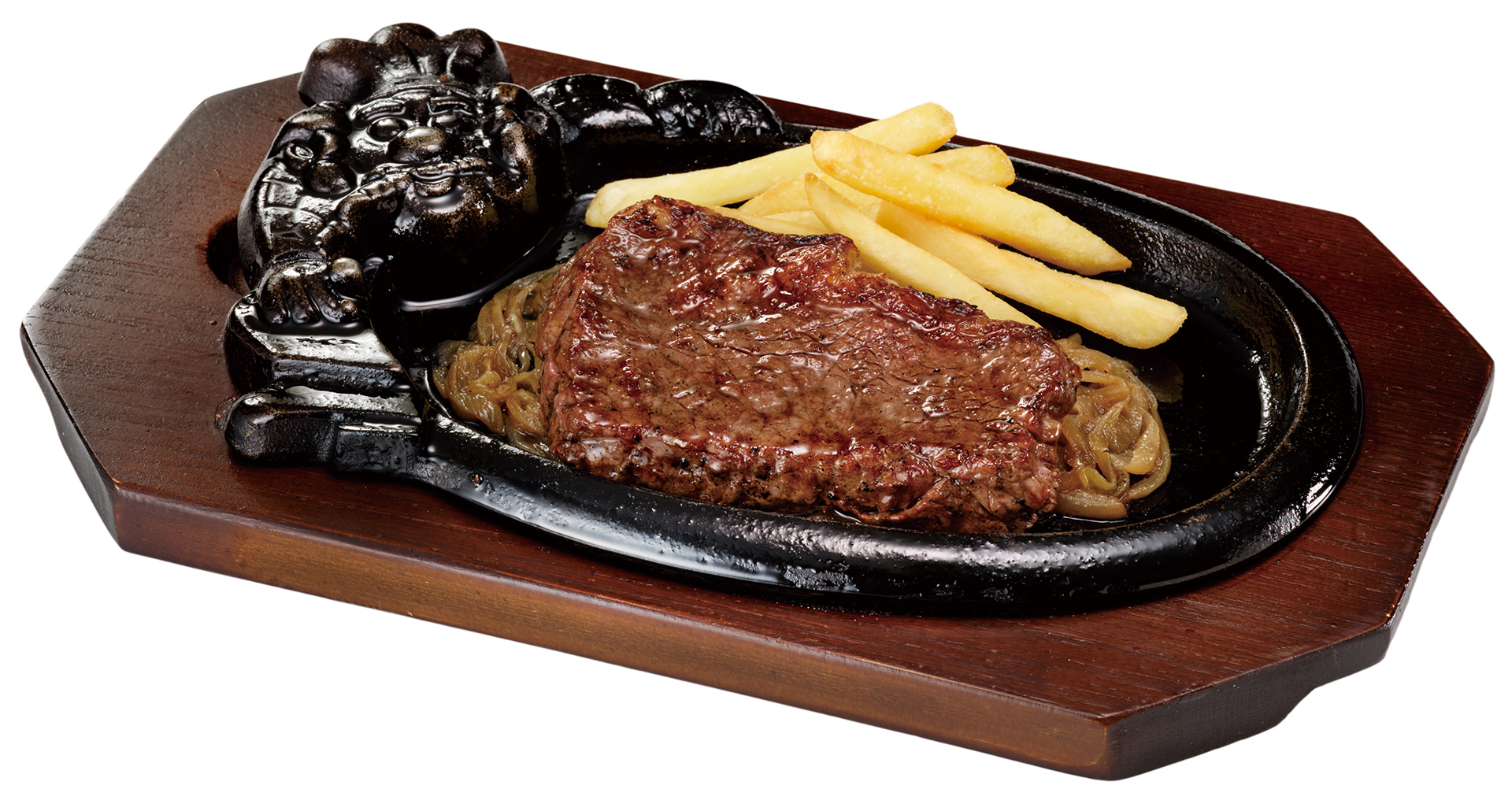「炭焼きブラックダイヤモンドサーロインステーキ」（150g 2893円）