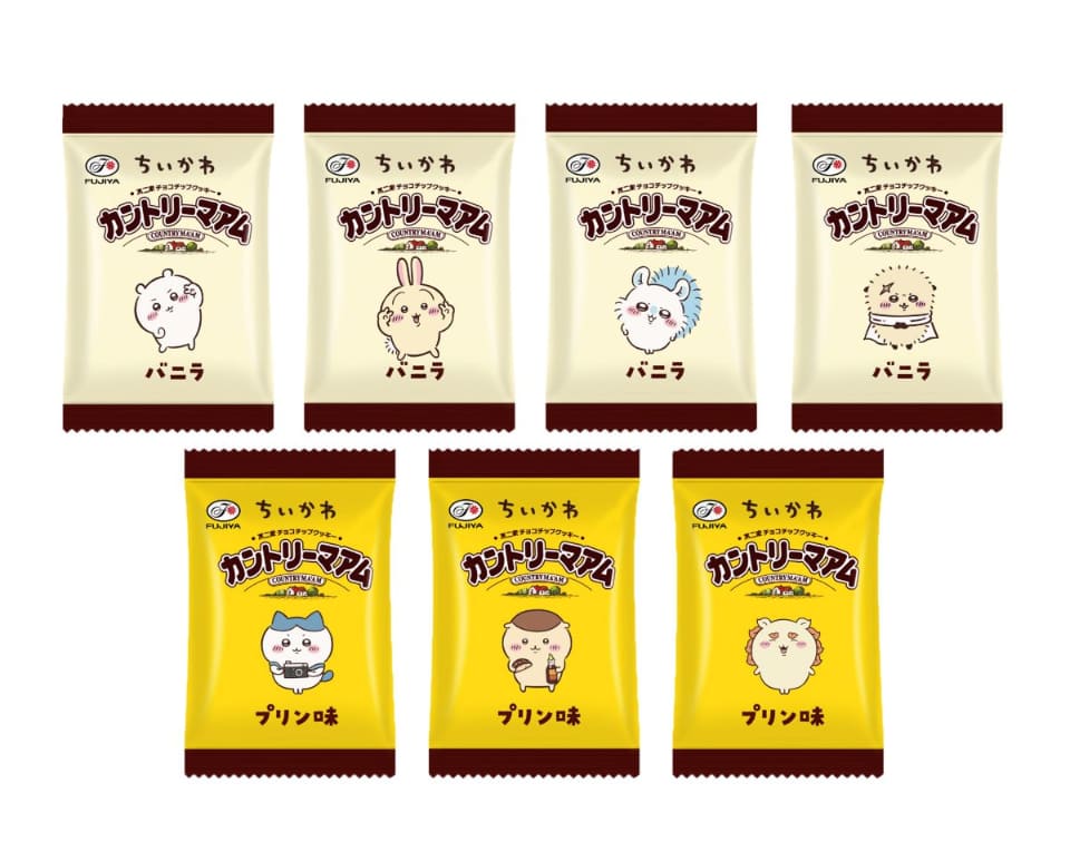 不二家「ちいかわ」のカントリーマアム/ホームパイ/ミルキー発売。作品