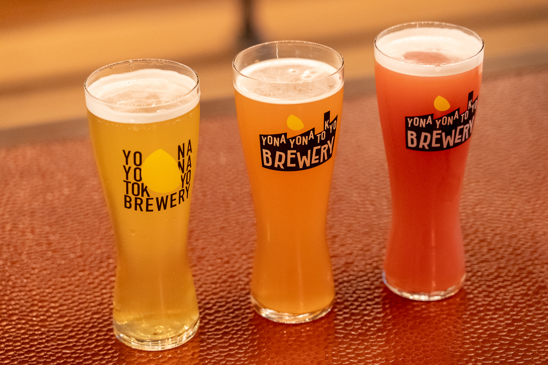 開業時は「Sakura Knot（サクラノット）」など春らしい見た目と味わいが特徴のビールを提供