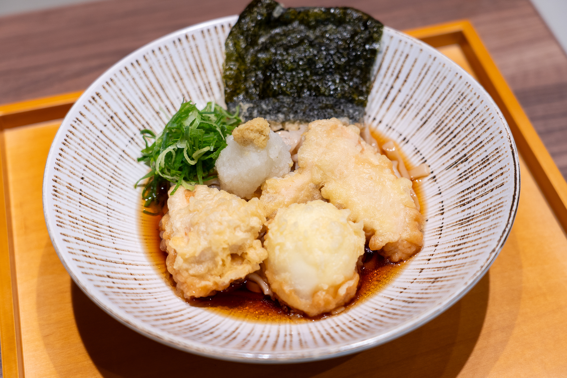 鶏の親子天おろしぶっかけうどん