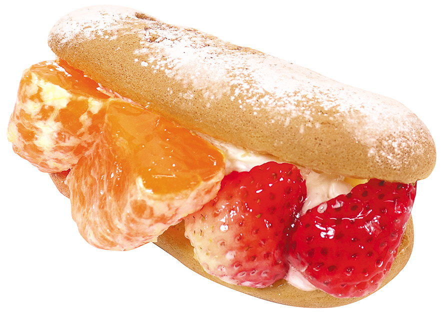4月1日に発売する「ポケットショートケーキ（ミルキー×愛媛県産せとか＆栃木県産スカイベリー）」（702円）