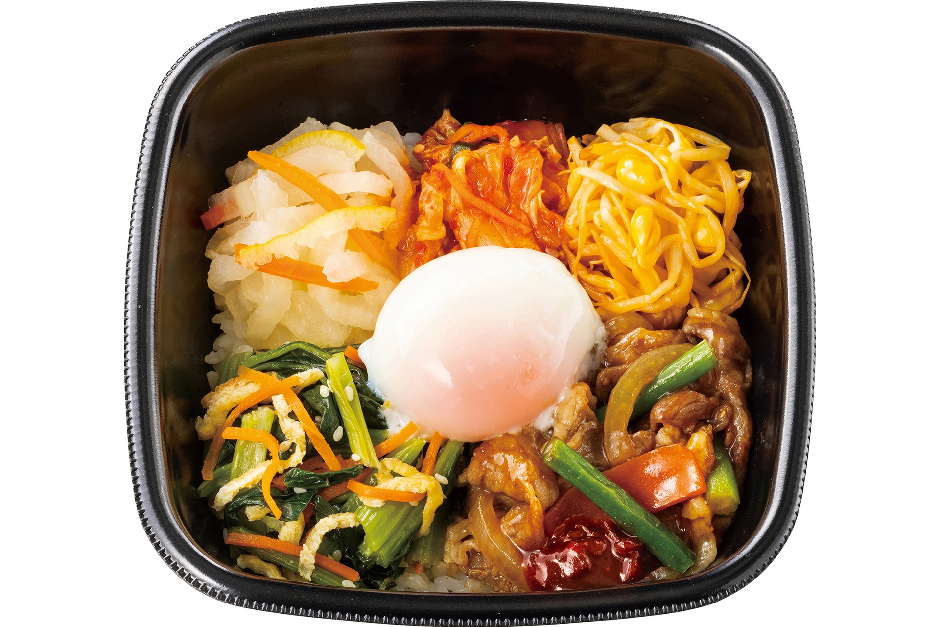 まぜて旨辛！温玉付き焼肉ビビンバ