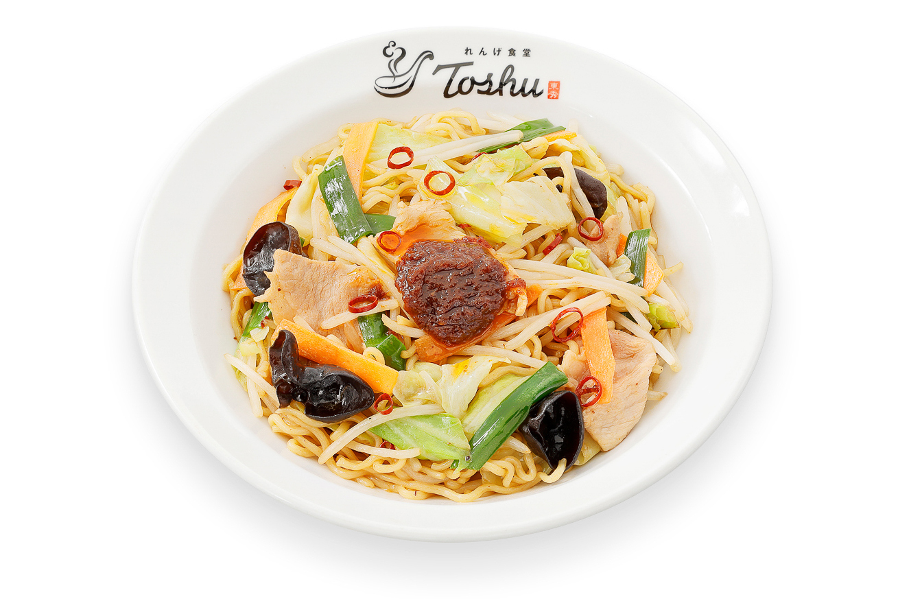 れんげ食堂Toshu「野菜たっぷりXO醤焼きそば」