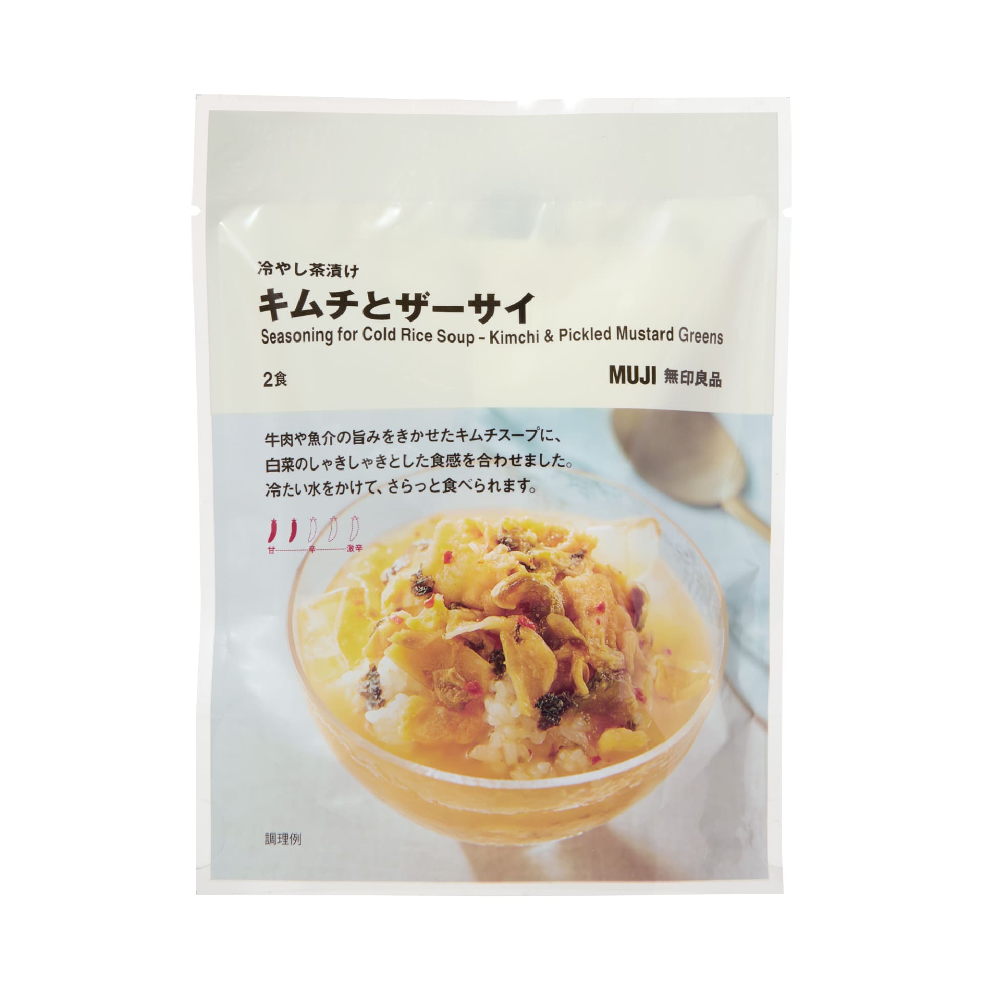 「冷やし茶漬け キムチとザーサイ（2食）」（390円）