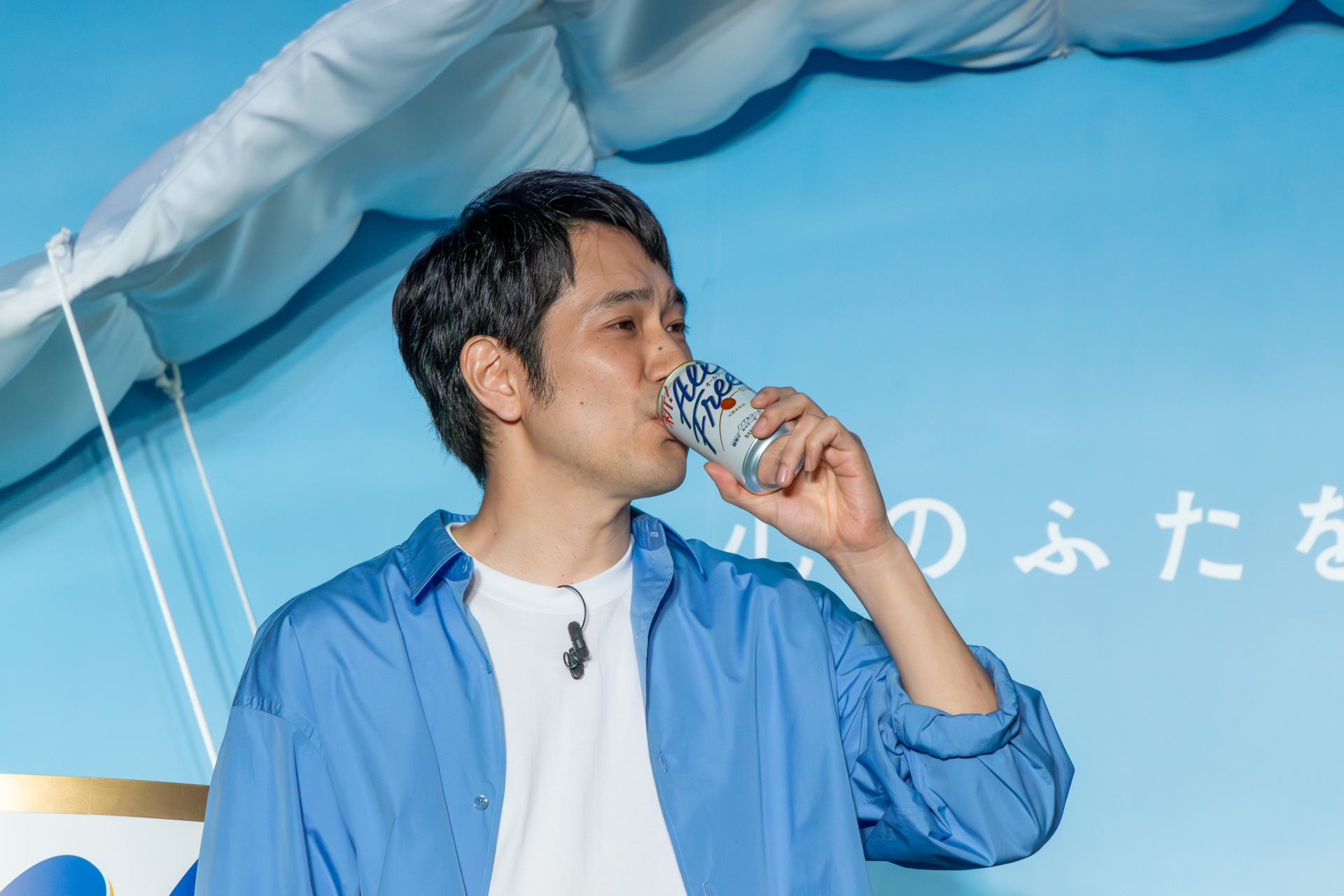 爽快感を楽しむ松山さん