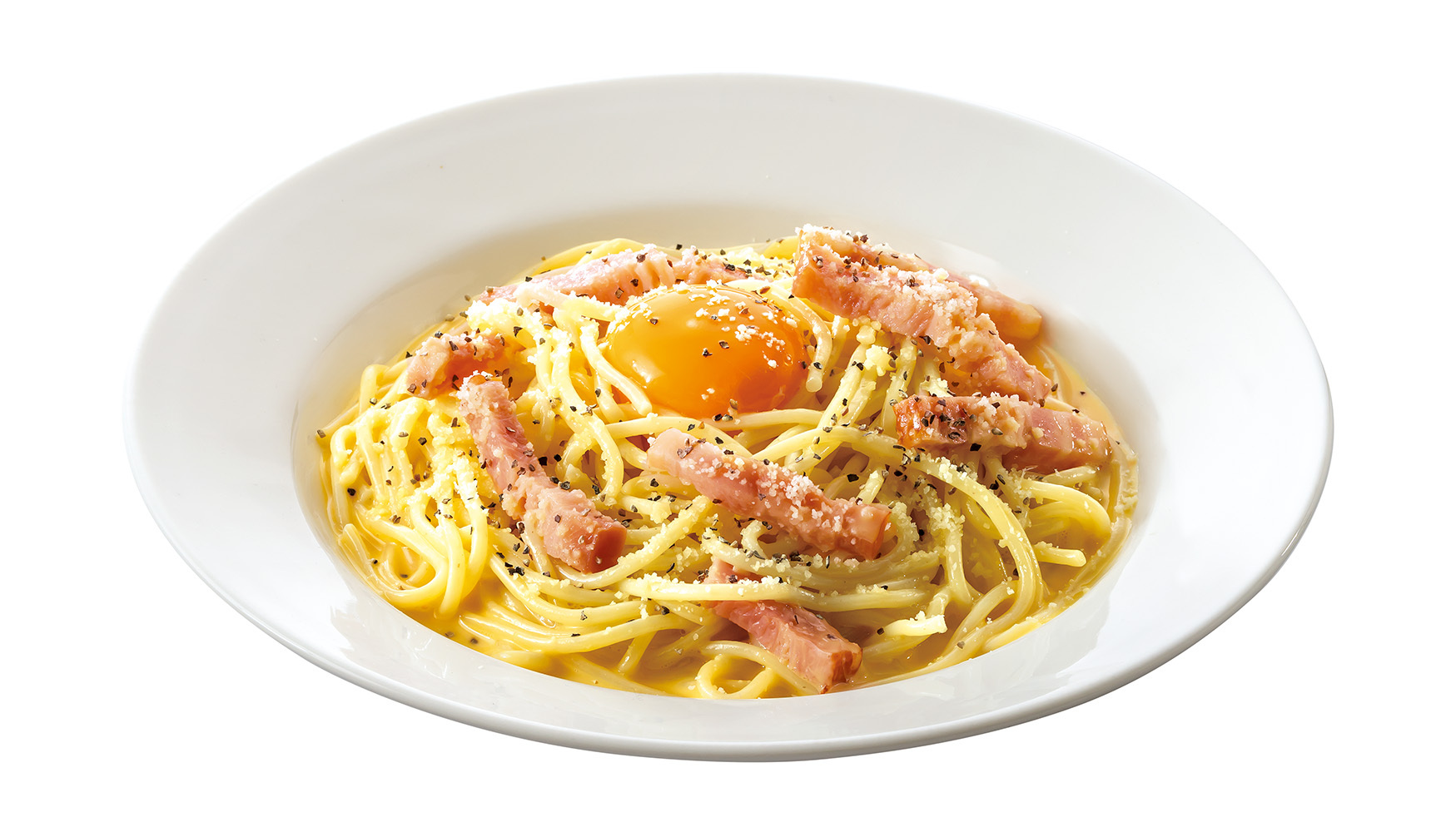 「香ばしベーコンのカルボナーラ」（950円）