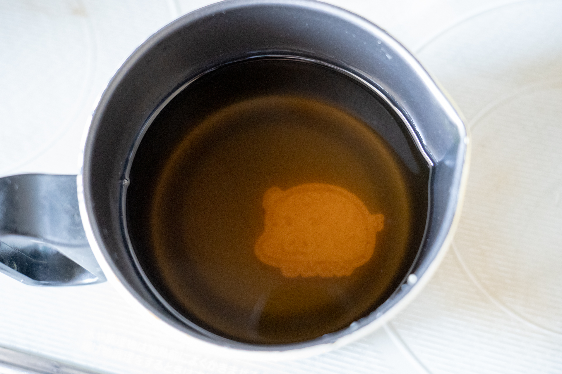 教えていただいたとおり、オイルポットに入れたままで保管しています