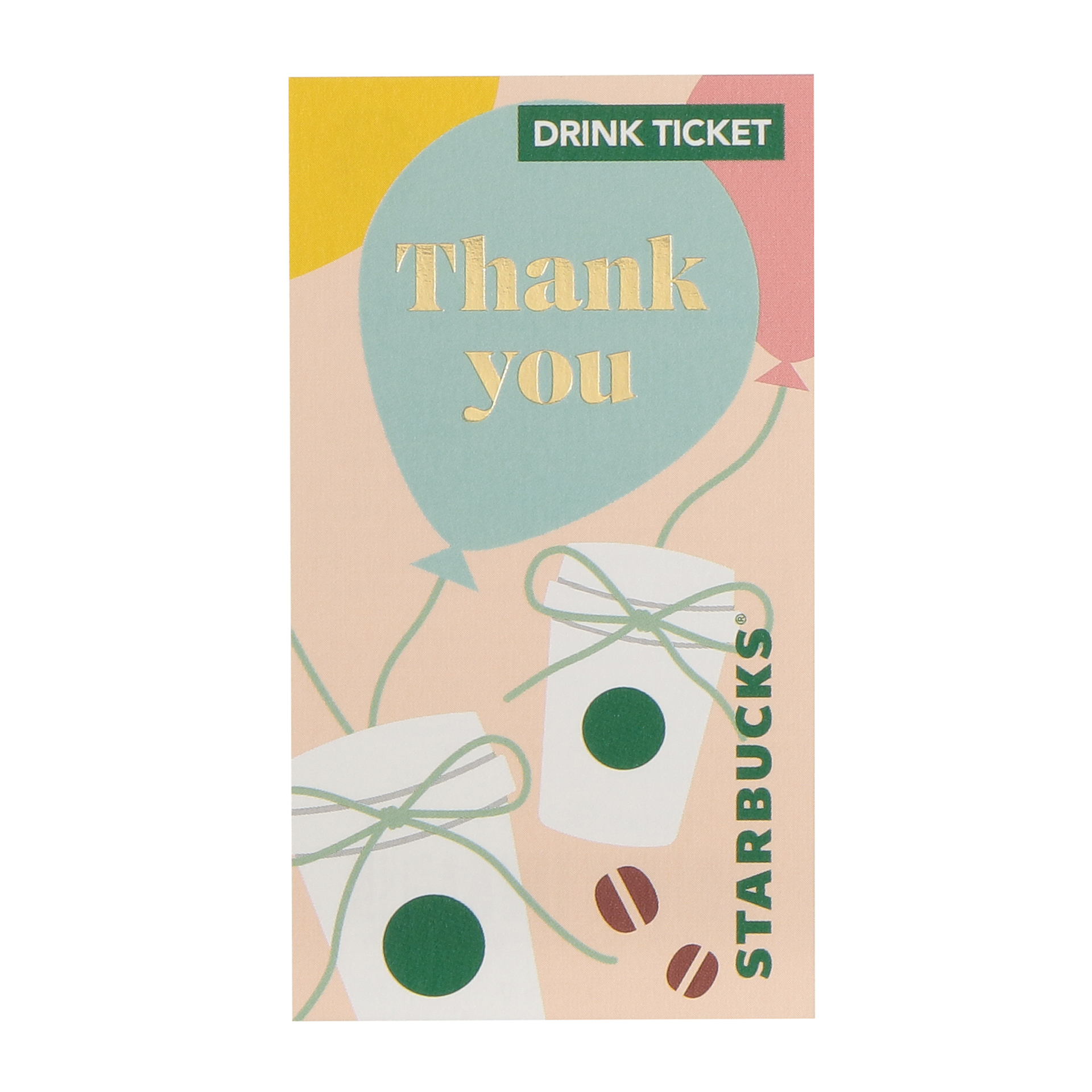 ビバレッジギフトミニカード Happy Birthday/For You/Thank You （ドリンクチケット付）