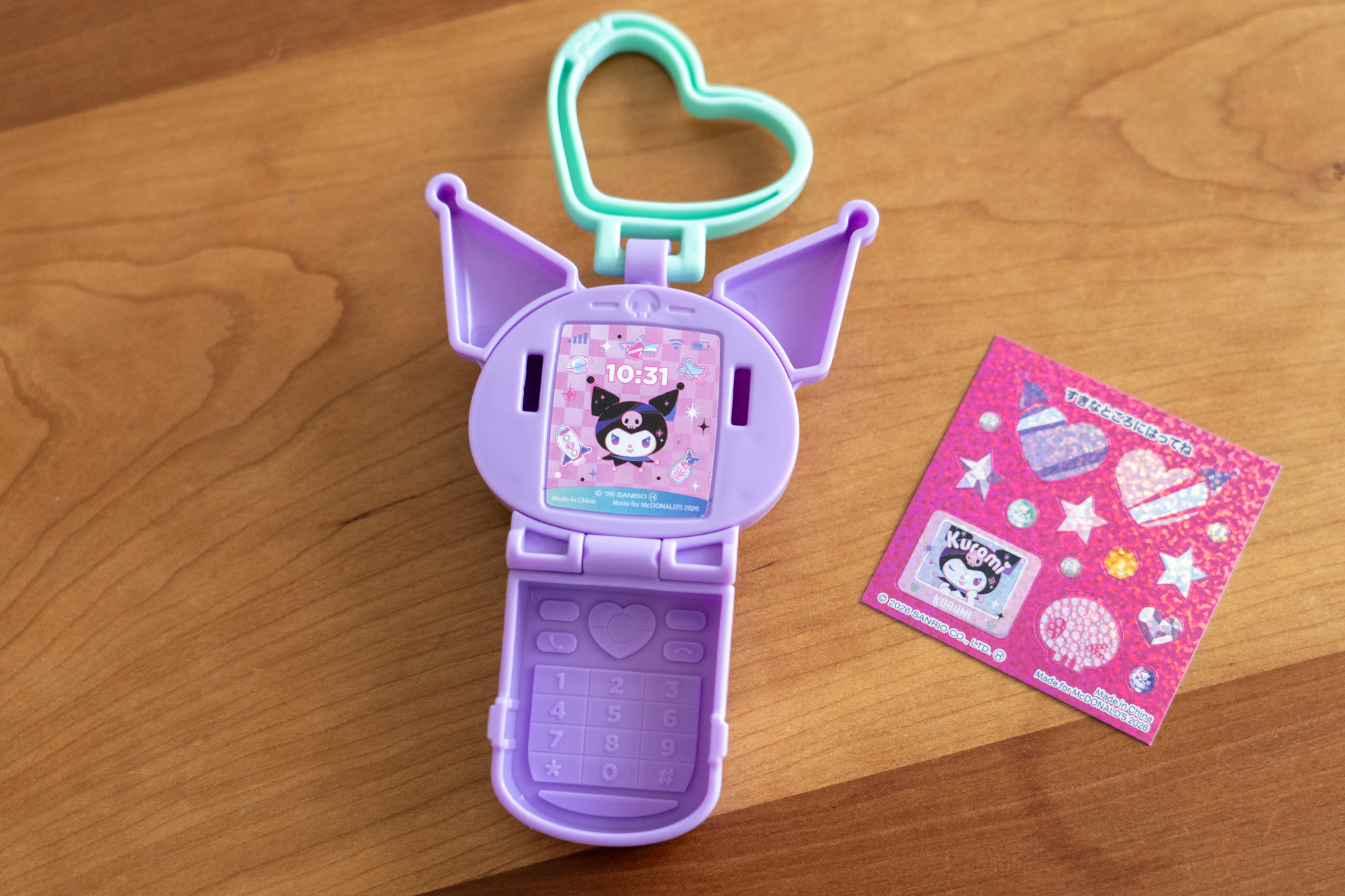 待受画面にシールを貼ってみた