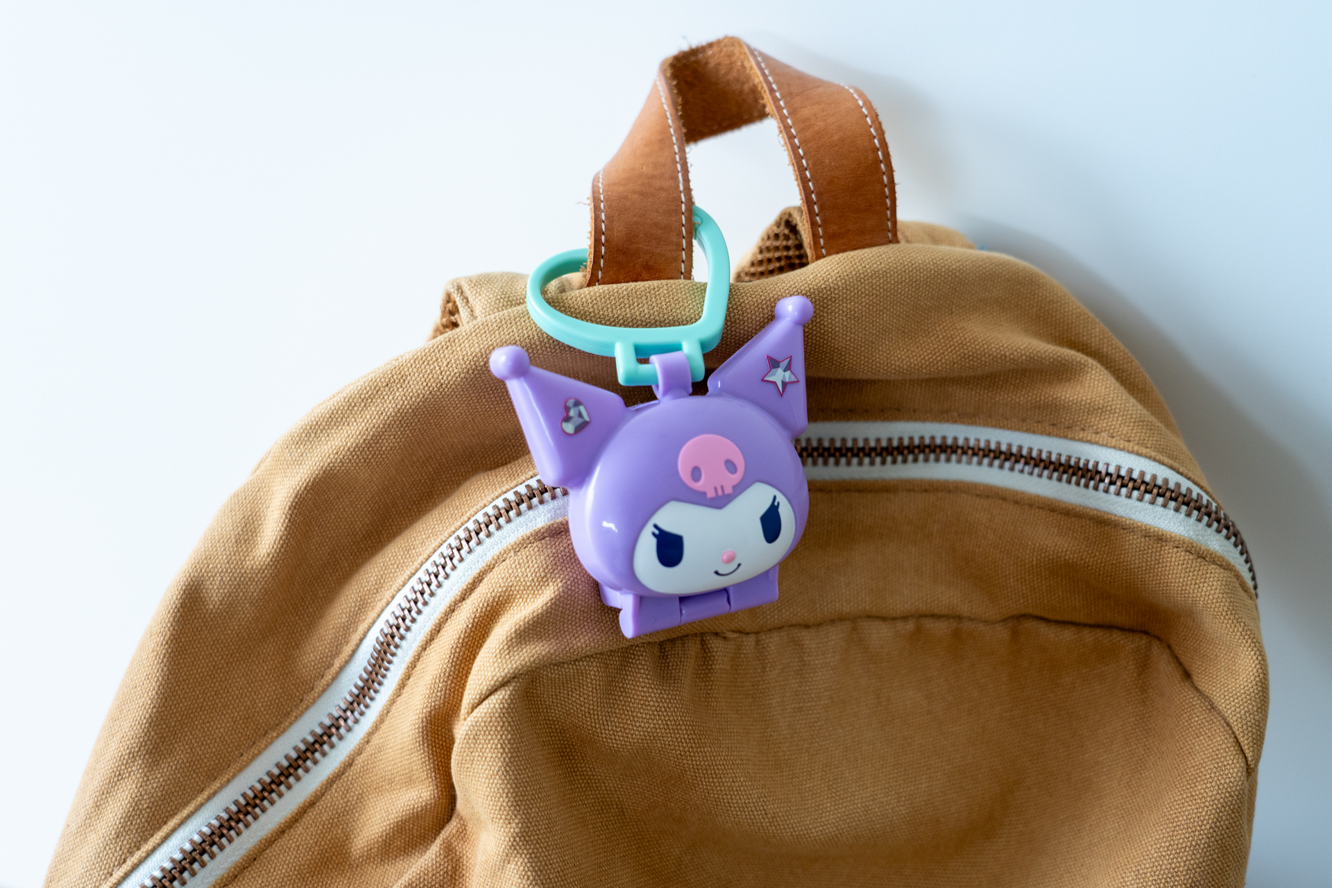 リュックに付けてみた