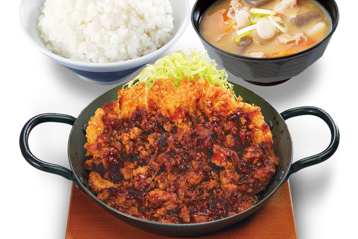 かつやの「肉あんかけロースカツ定食」