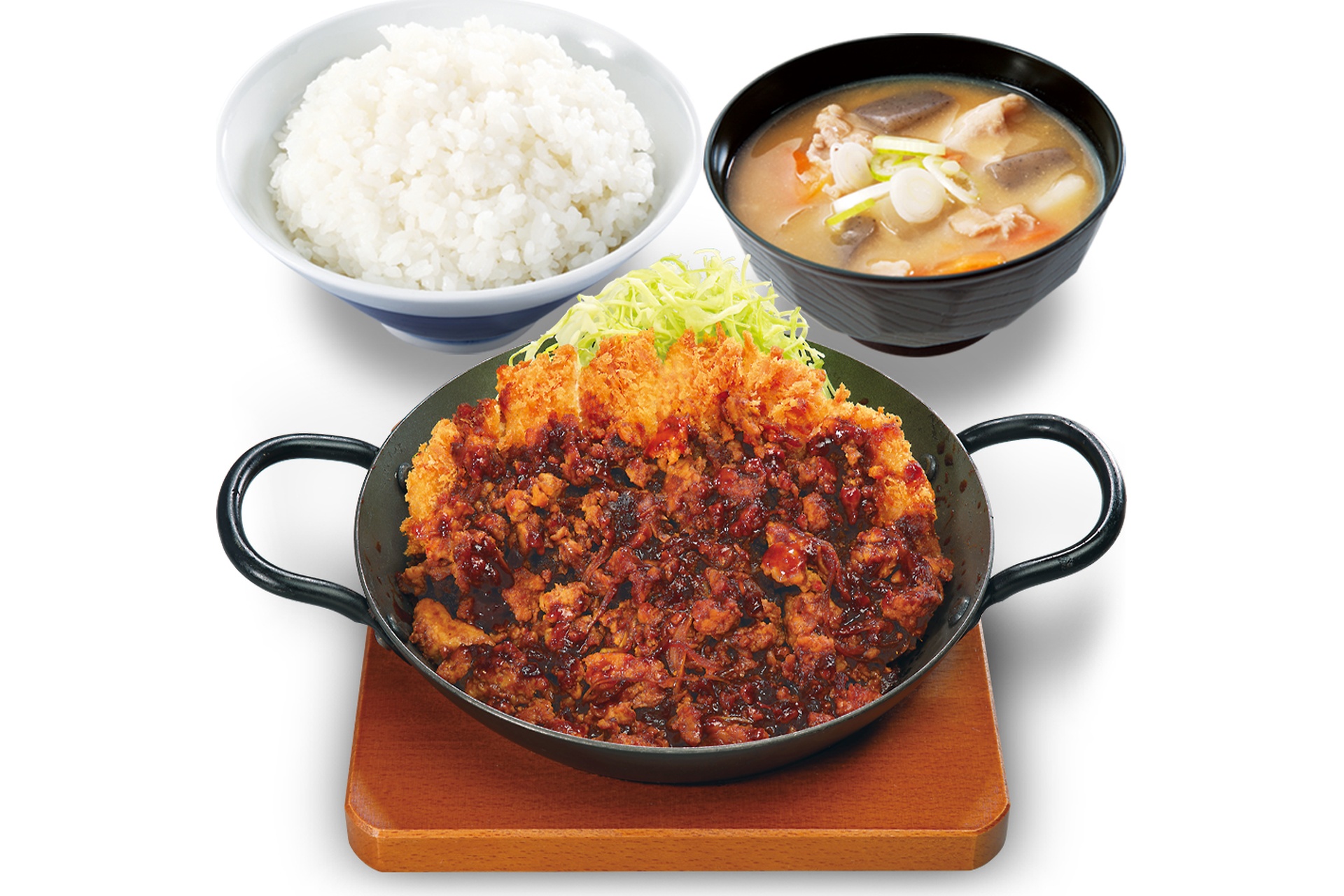 肉あんかけロースカツ定食