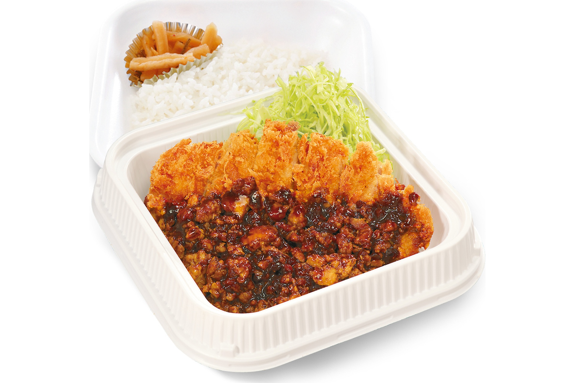 肉あんかけロースカツ弁当