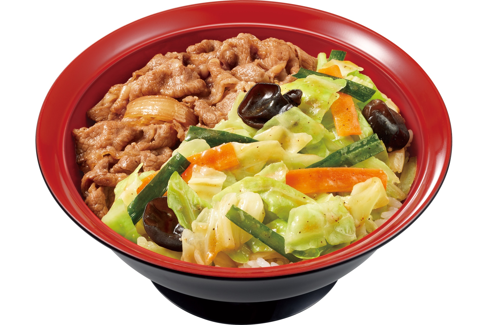 すき家の「シャキうま塩野菜牛丼」