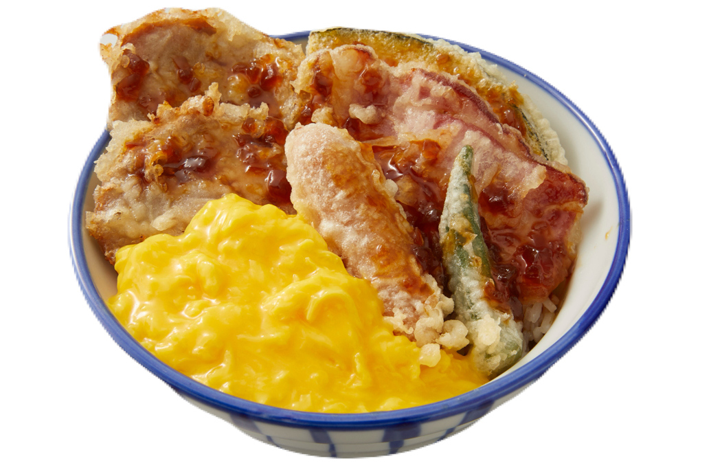 「とろたまチャーシュー天丼」（990円）
