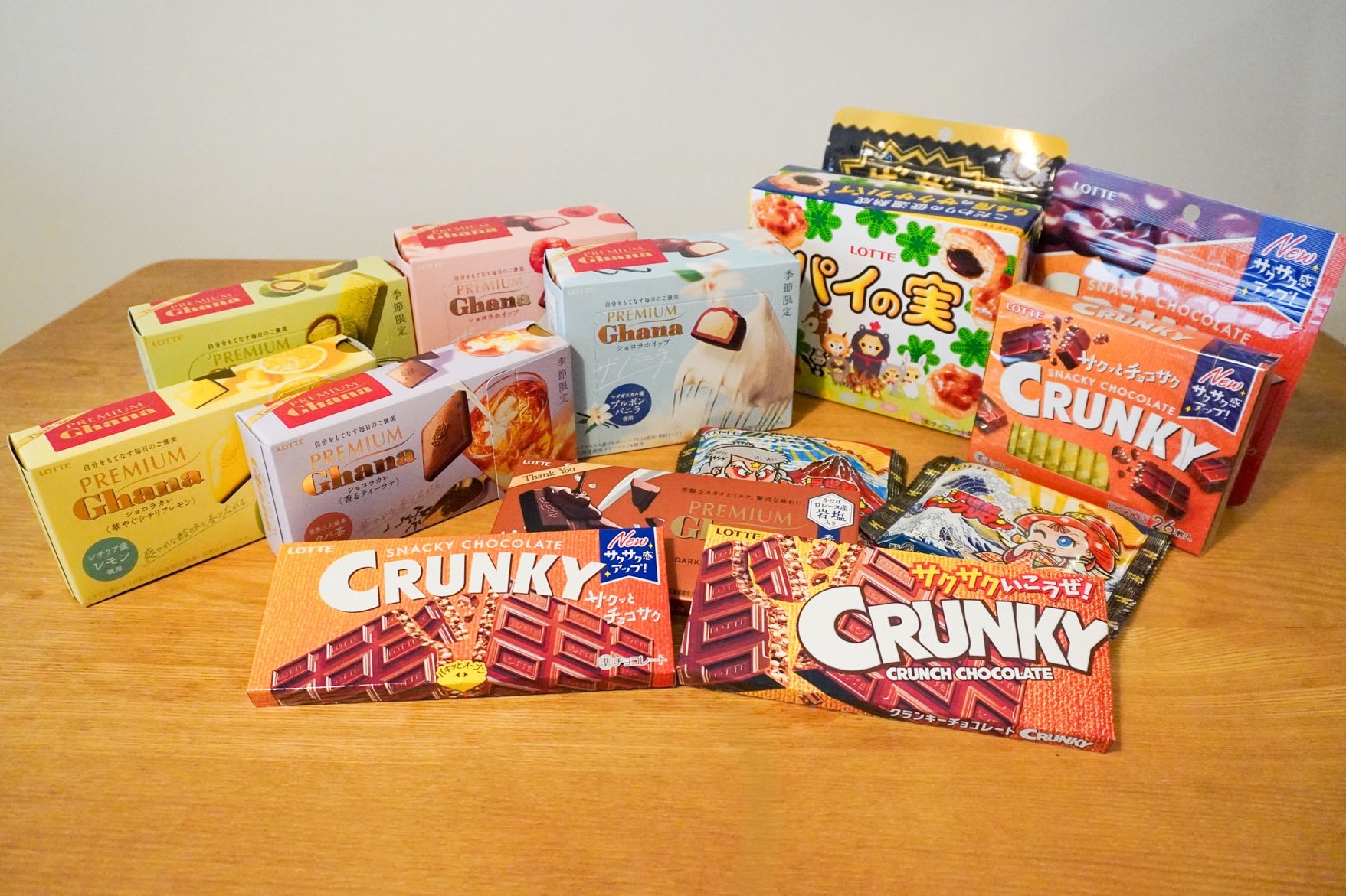 「クランキー」や「プレミアムガーナ」などの春夏の新商品