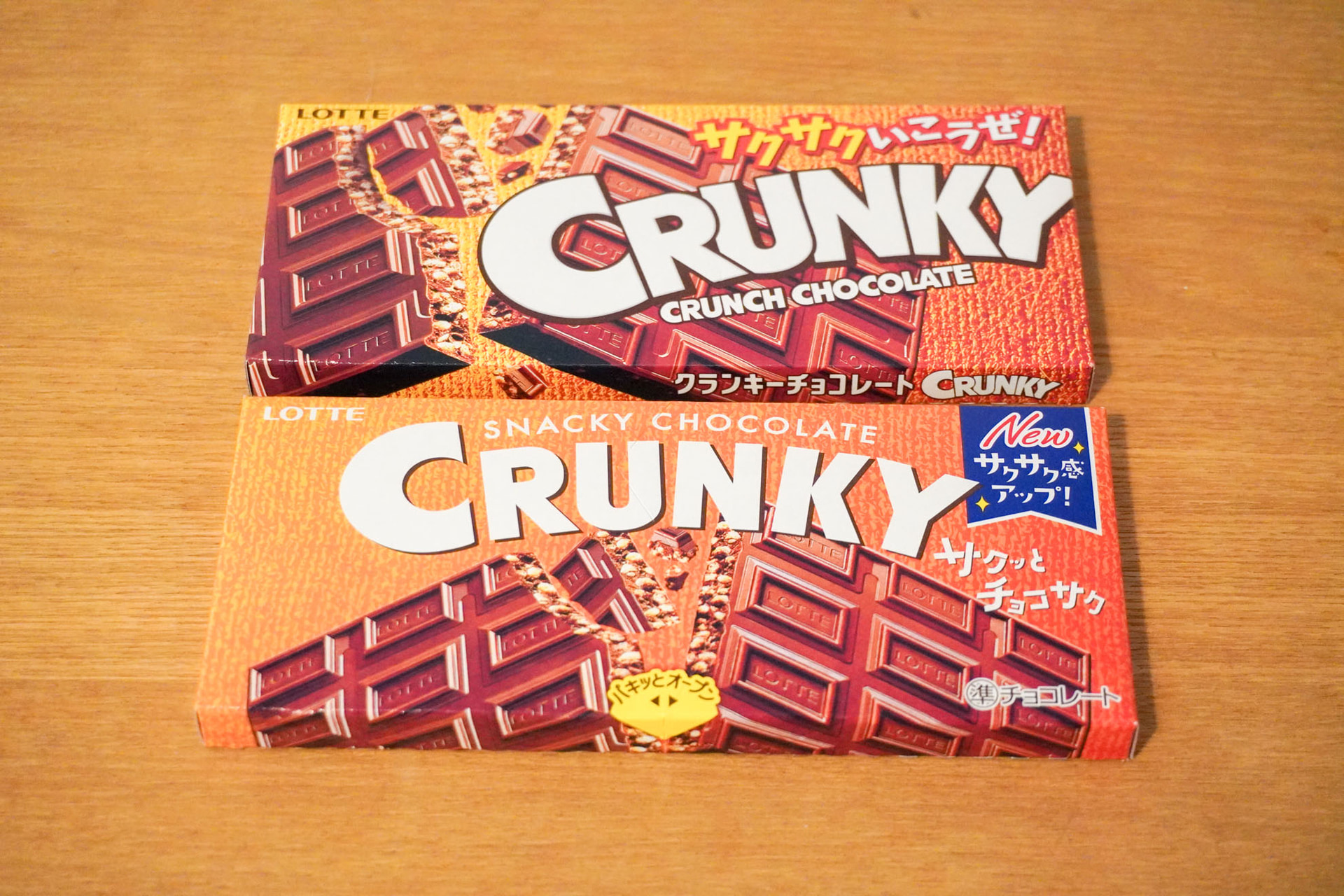 上が現行品、下がリニューアル品