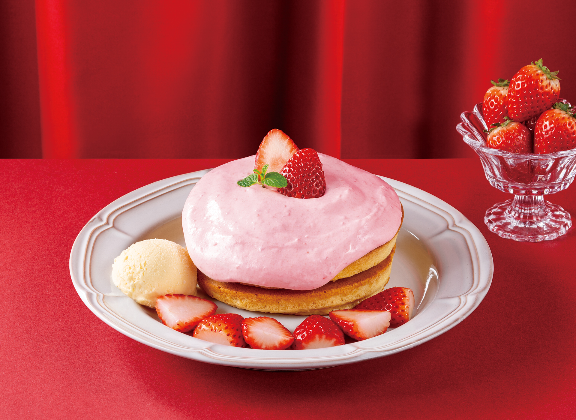 「苺のホットケーキ～まろやか苺ミルククリーム～（2枚）」