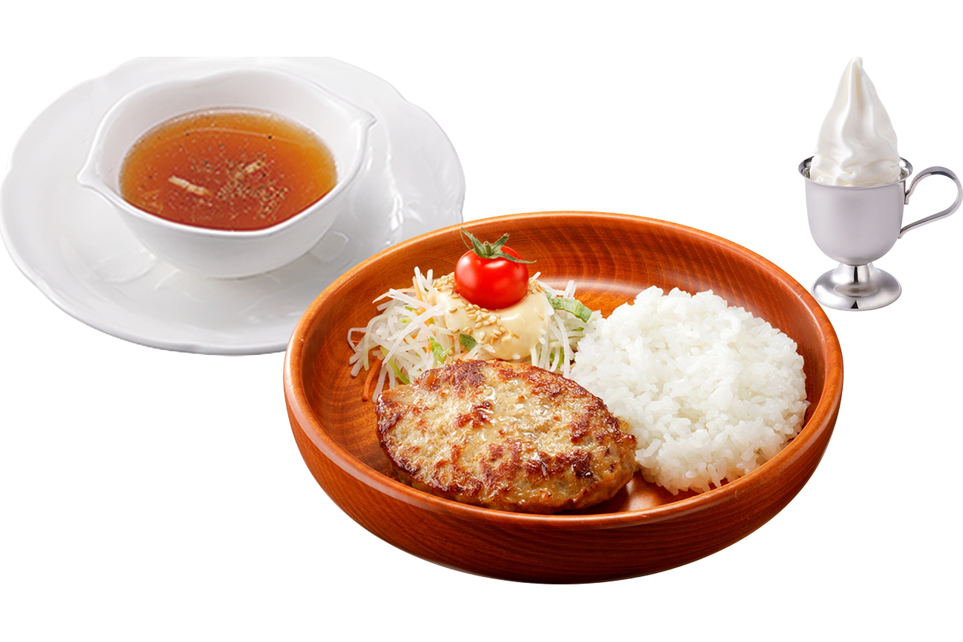 ライトセット（レギュラー/写真のハンバーグはSSサイズ）