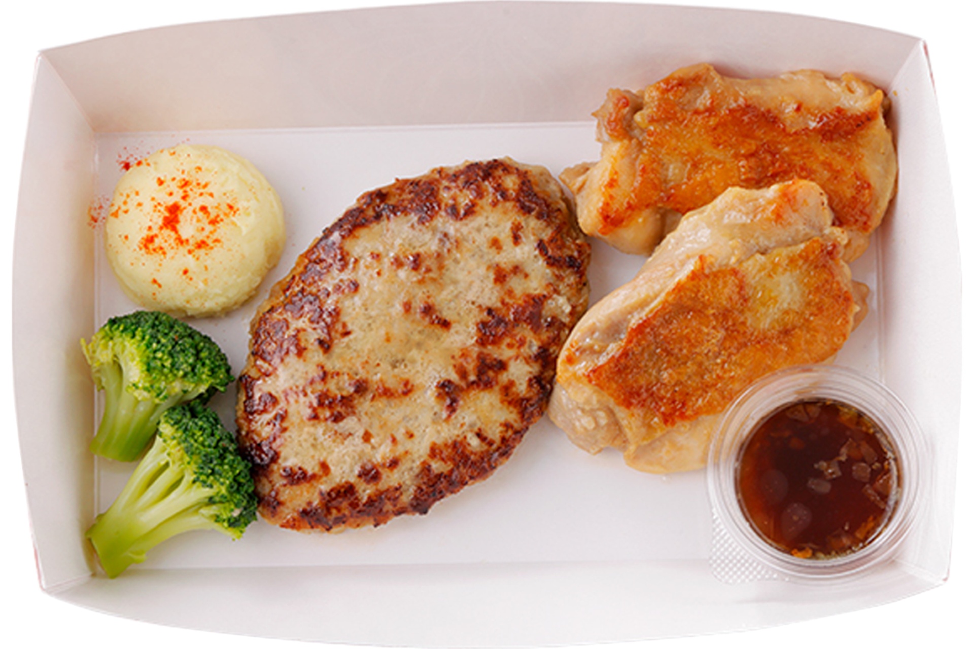 テイクアウト ガーリックチキン&ハンバーグ