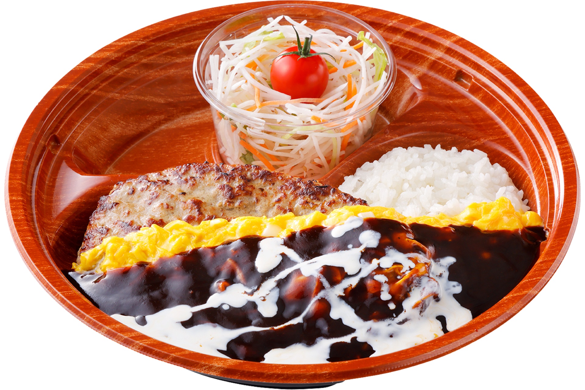 テイクアウト オムデミチーズバーグディッシュ