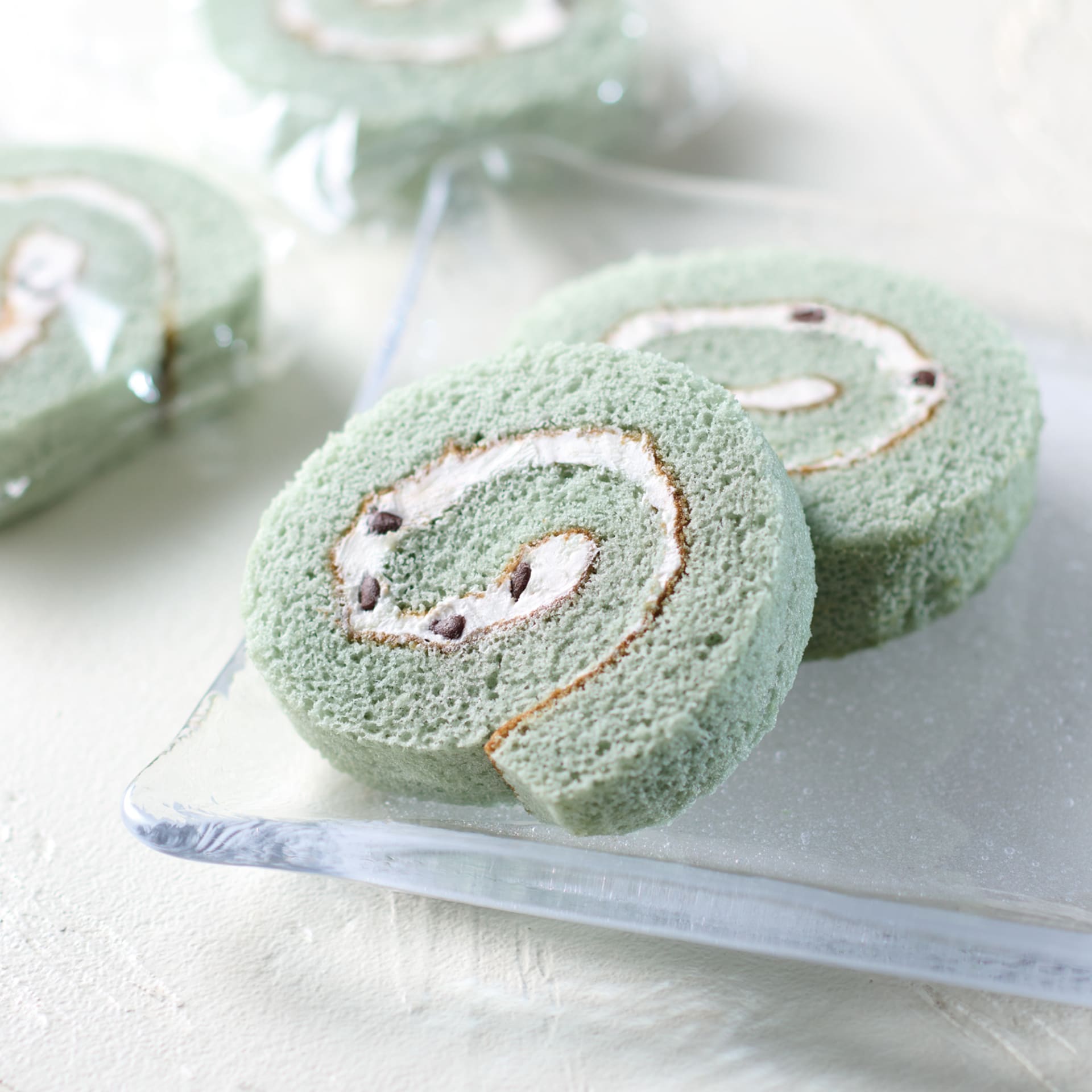 チョコミントロールケーキ