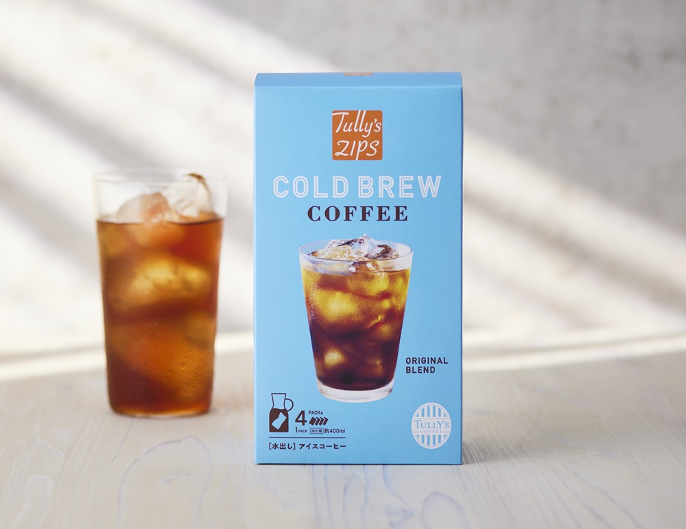 タリーズジップス コールドブリューコーヒー オリジナルブレンド 4P 箱（1440円）