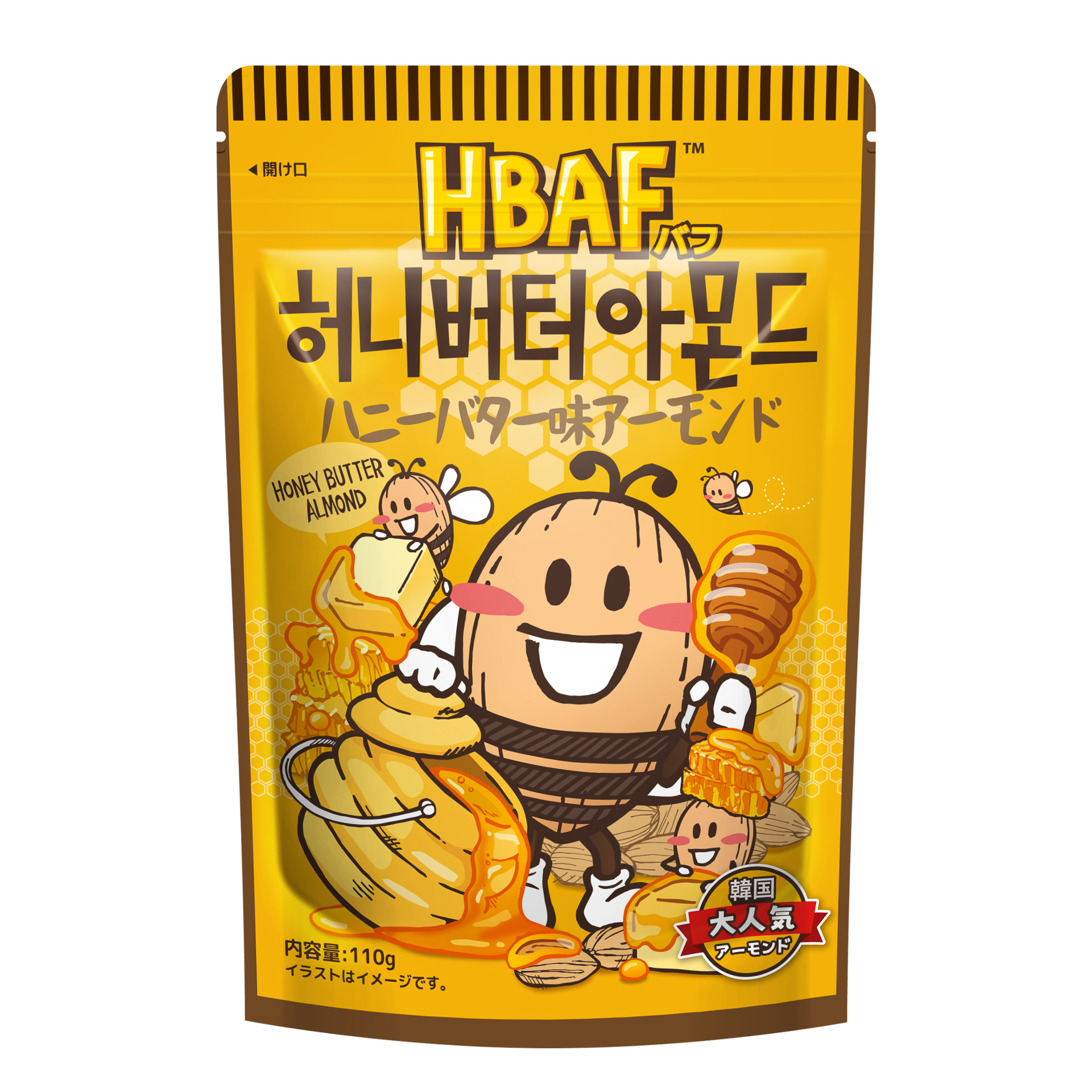 韓国の定番のお土産「ハニーバター味アーモンド」とコラボ