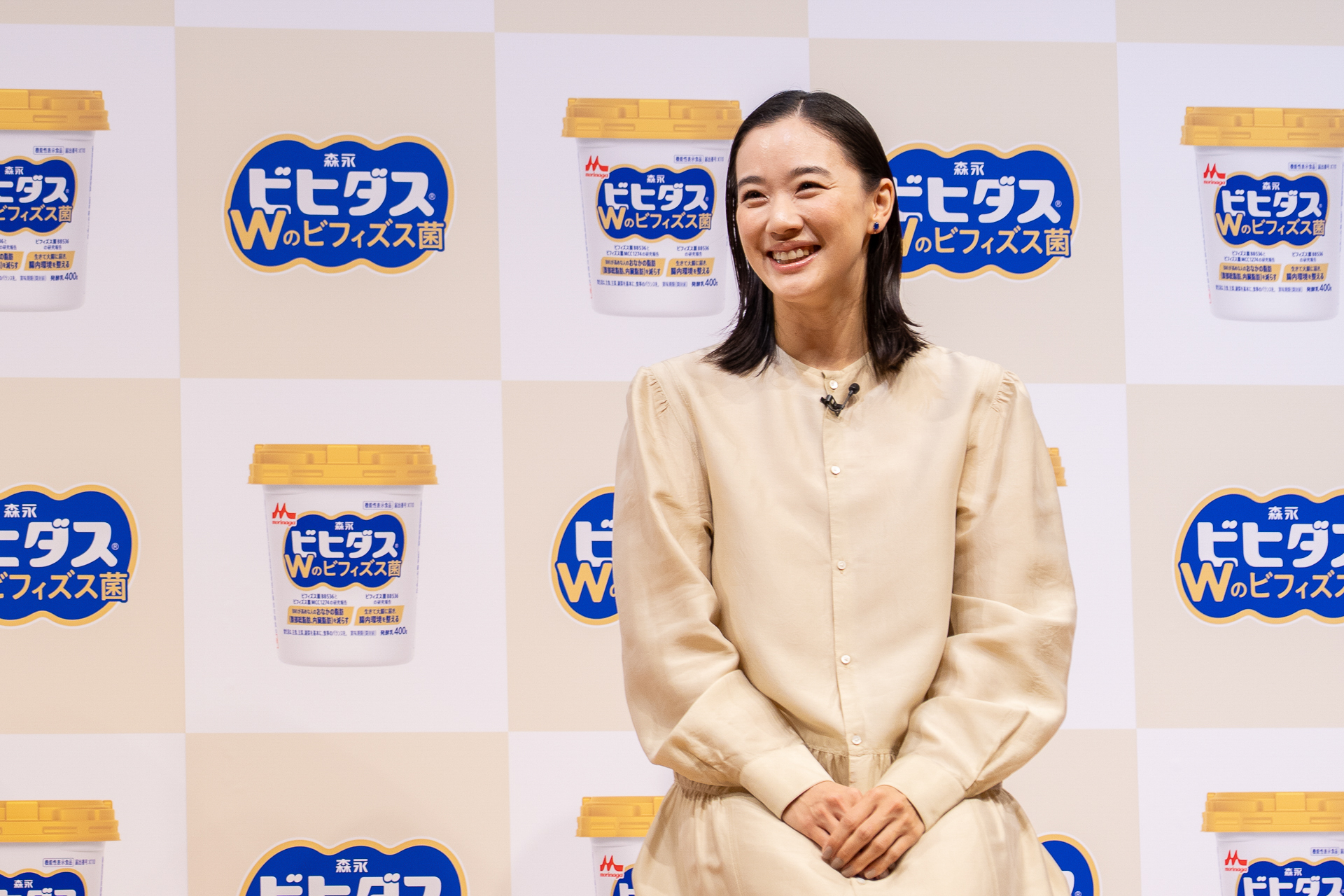 ビヒダスヨーグルトは今までもよく食べていた自身の定番商品だという