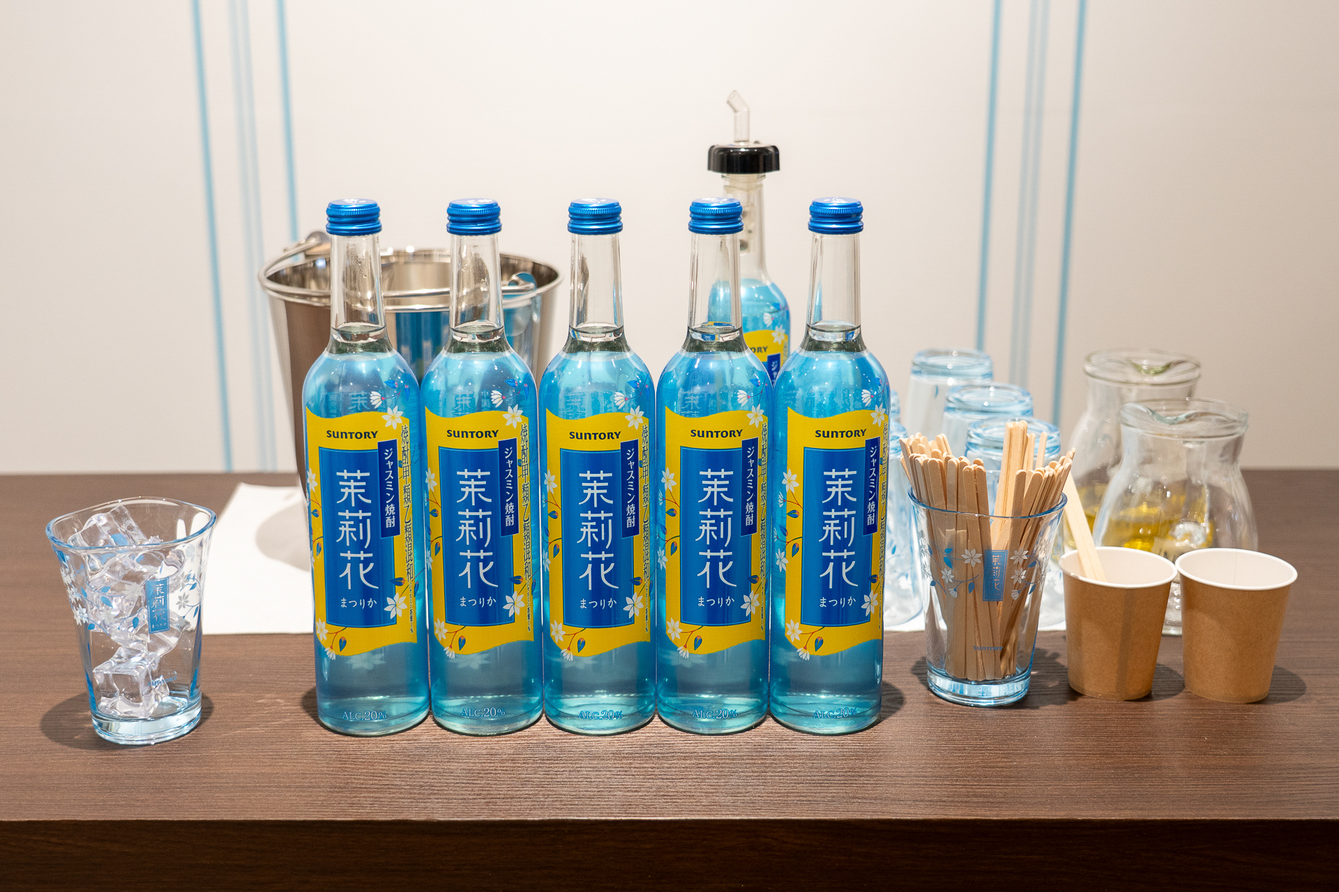 ジャスミン焼酎お茶割り実習