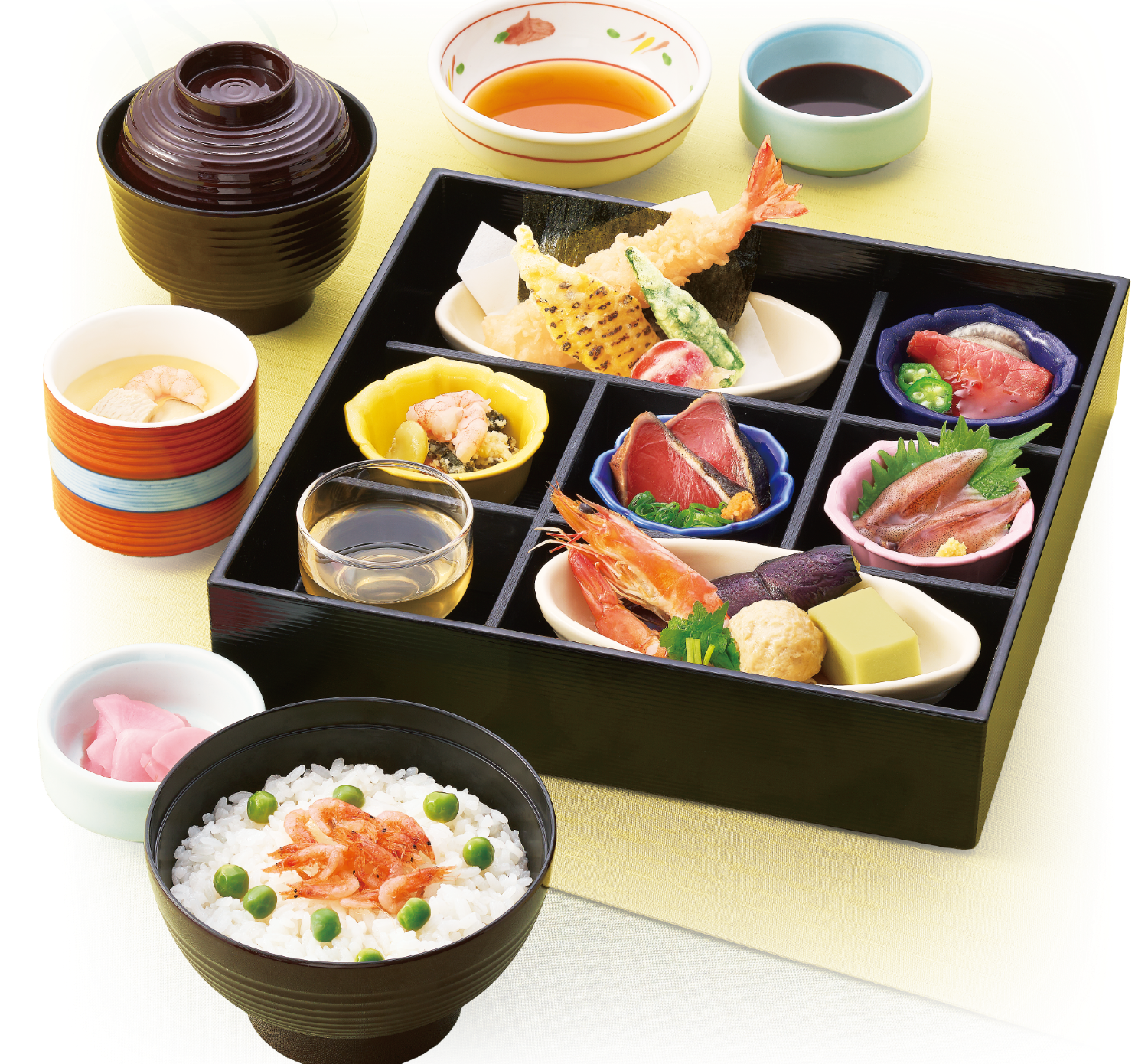 桜海老のかき揚げ天丼御膳